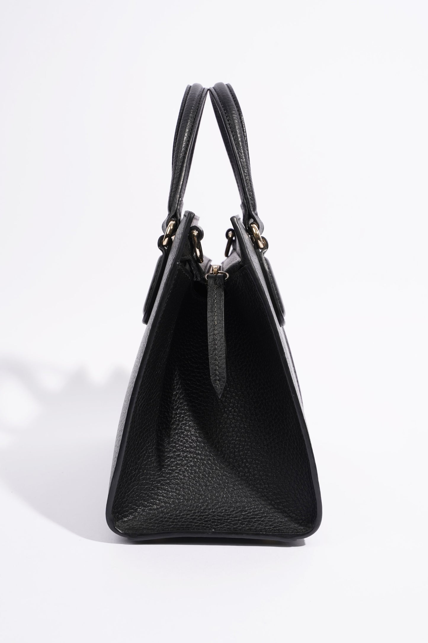 Gucci Womens Soho Tote Bag Black Leather Small
