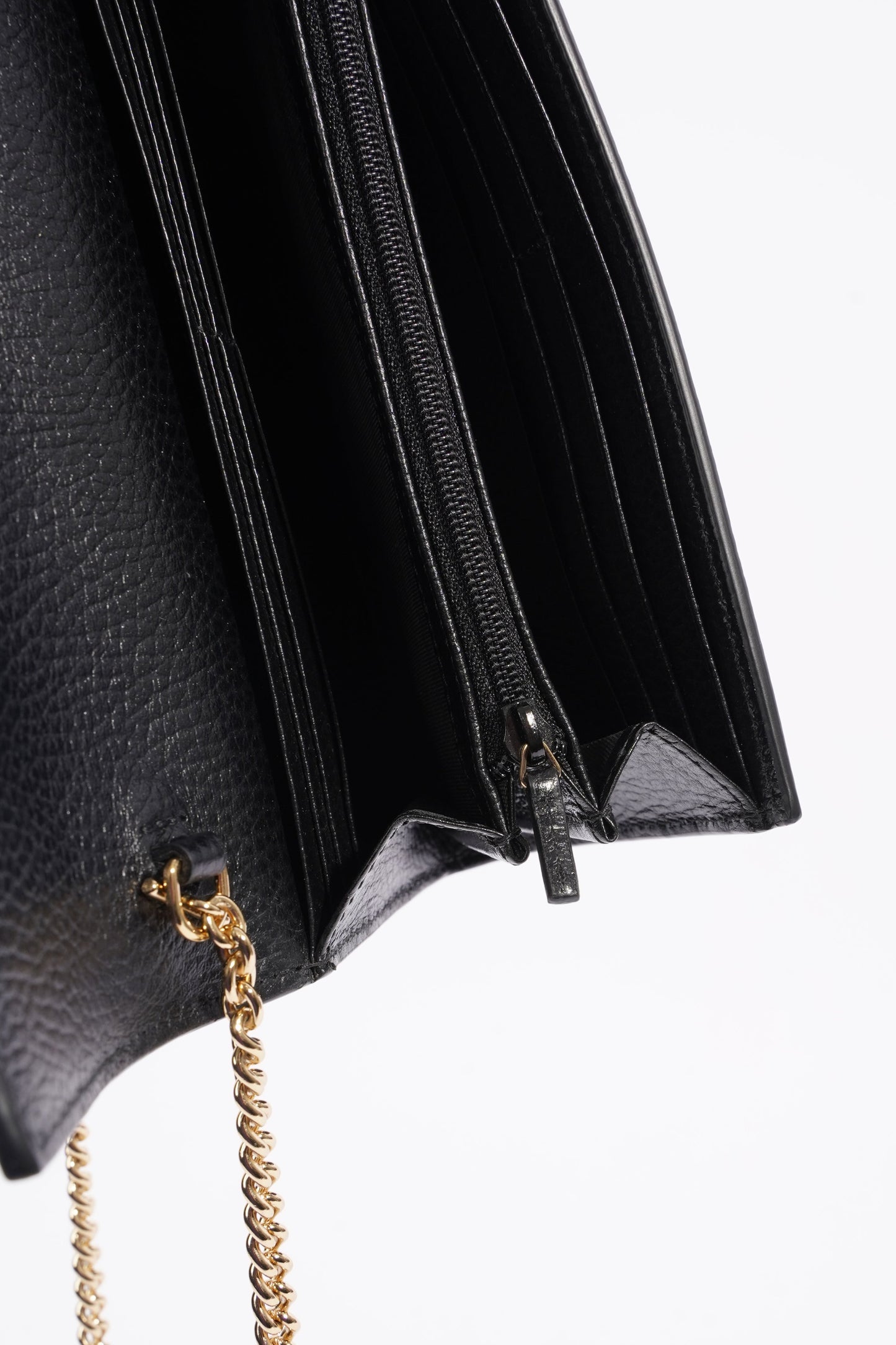 Gucci GG Marmont Chain Wallet Monogram Leather / Canvas