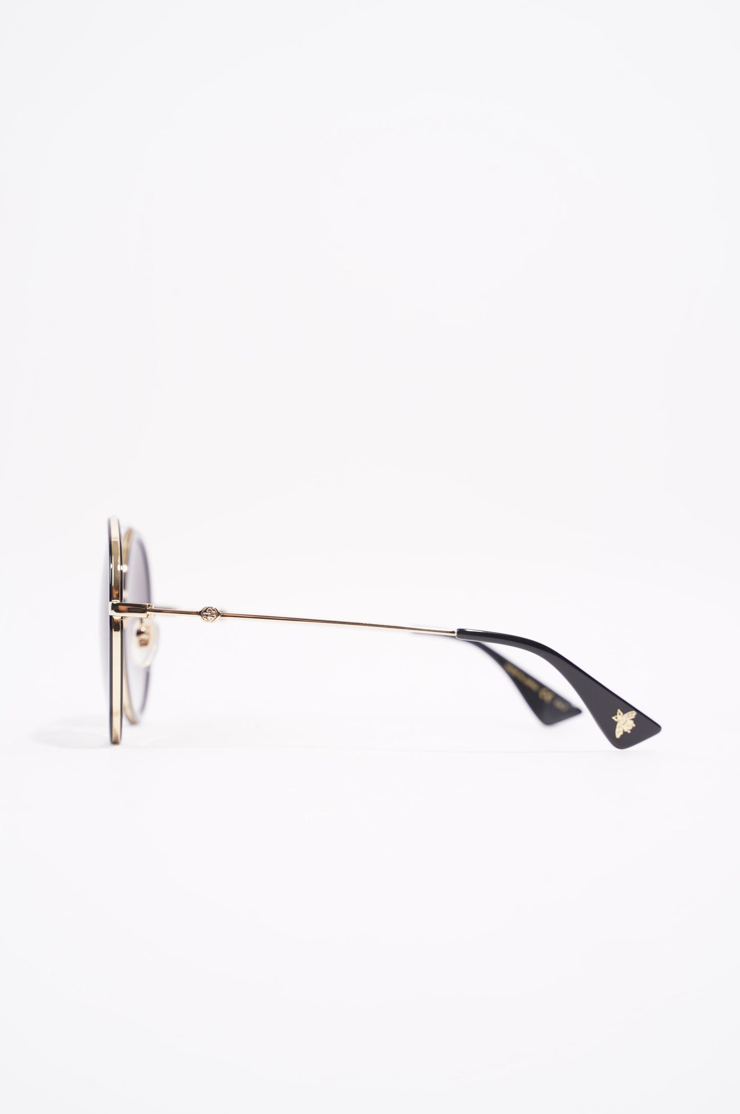 Gucci Womens GG0061S Sunglasses Black / Gold 140