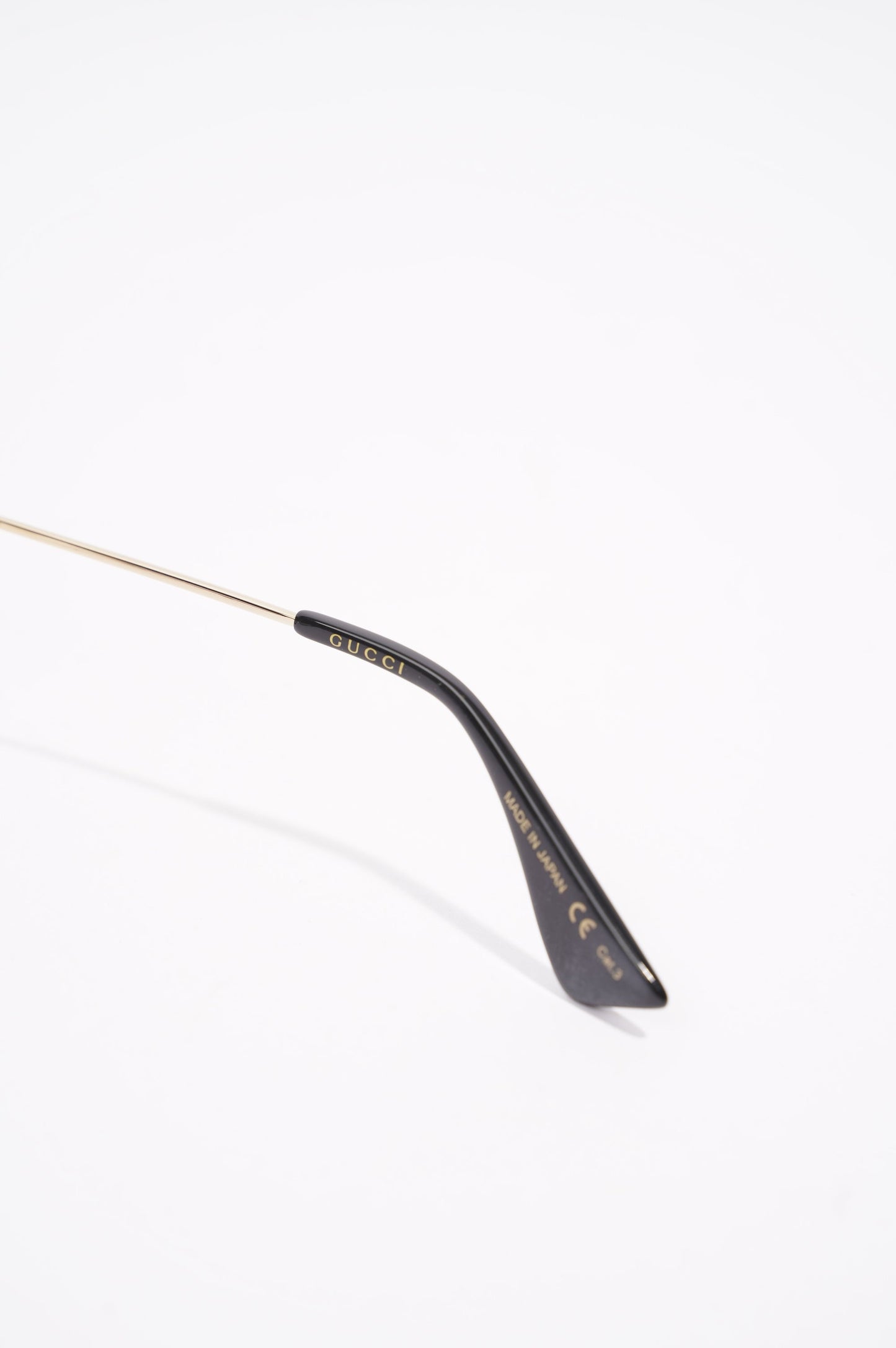 Gucci Womens GG0061S Sunglasses Black / Gold 140