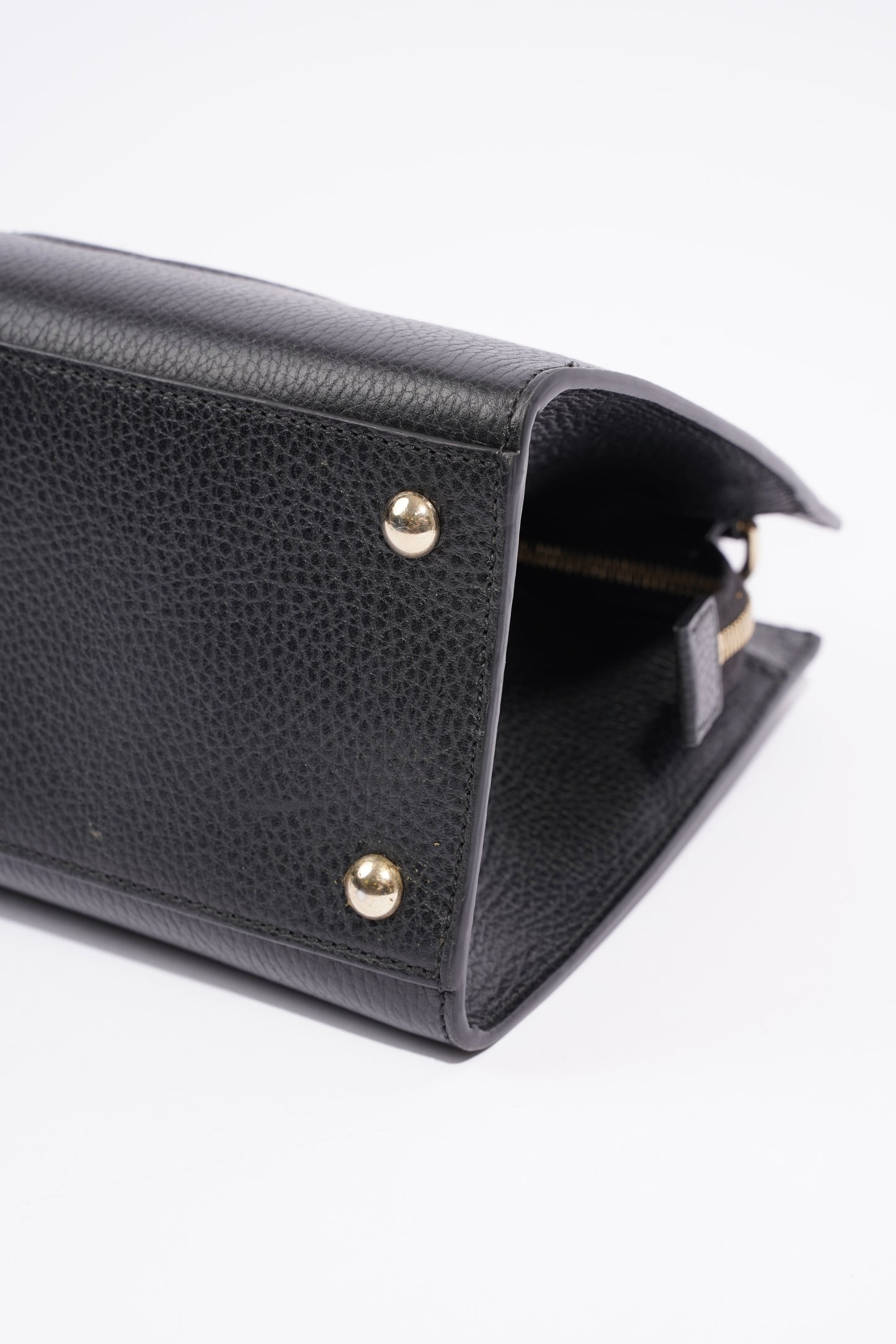 Gucci Womens Soho Tote Bag Black Leather Small
