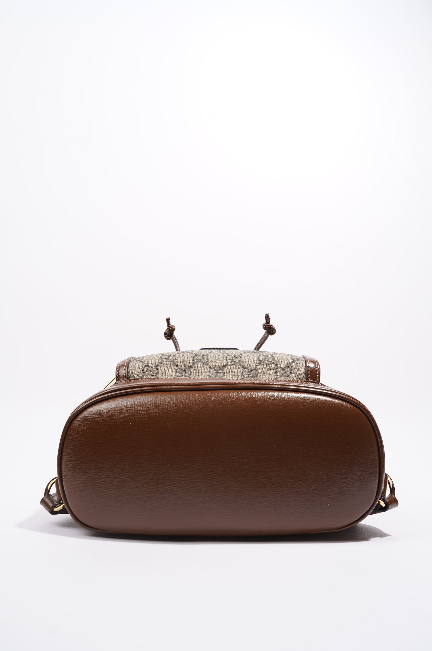 Gucci Womens GG Supreme Backpack Brown