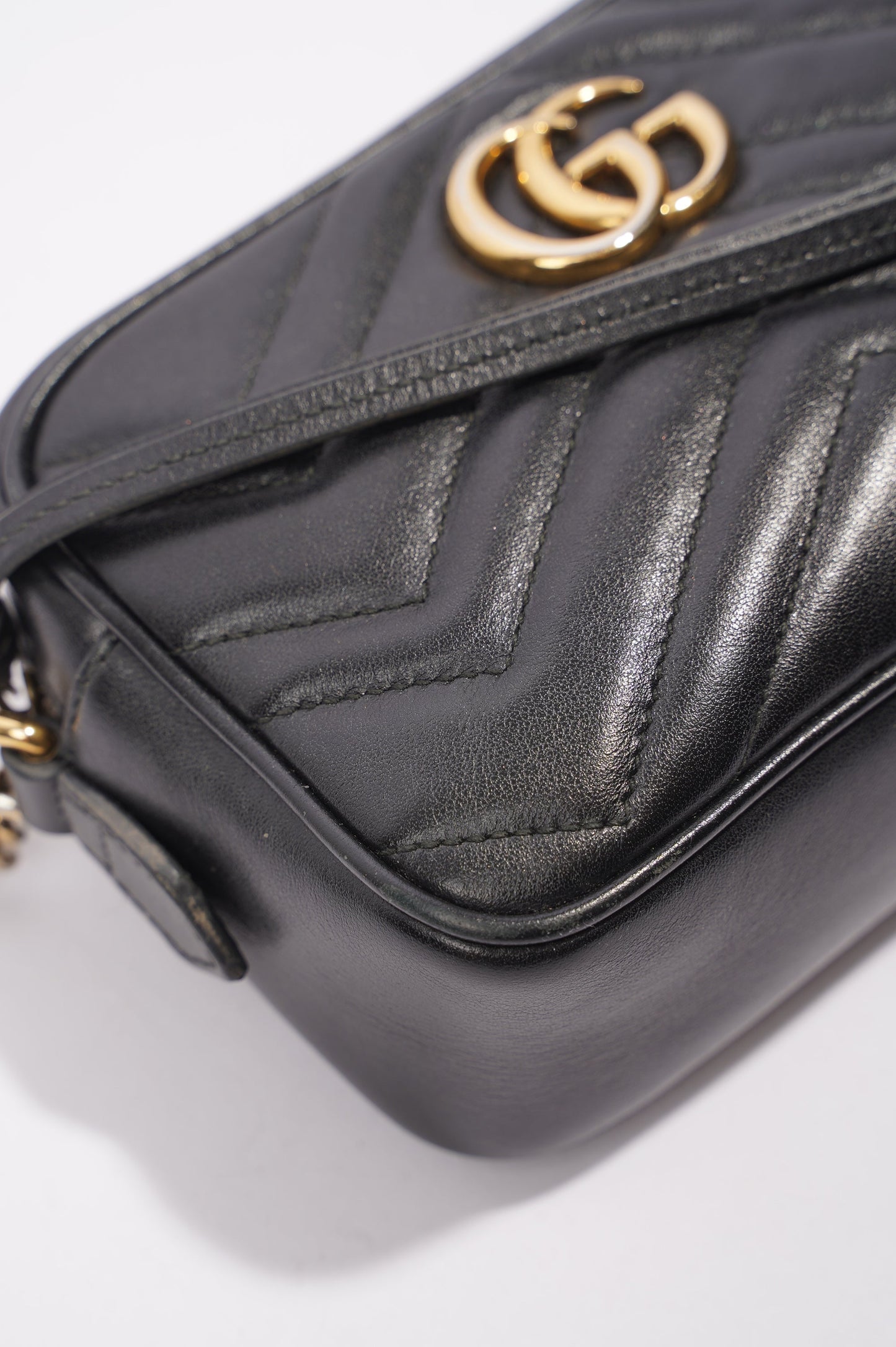 Gucci Womens GG Marmont Black Mini