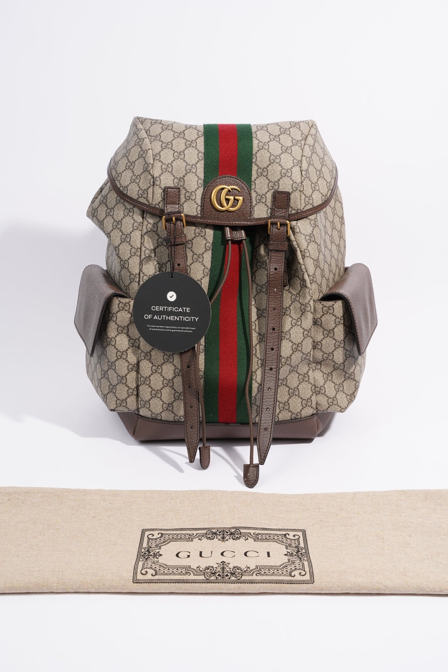 Gucci Ophidia Backpack Supreme Canvas