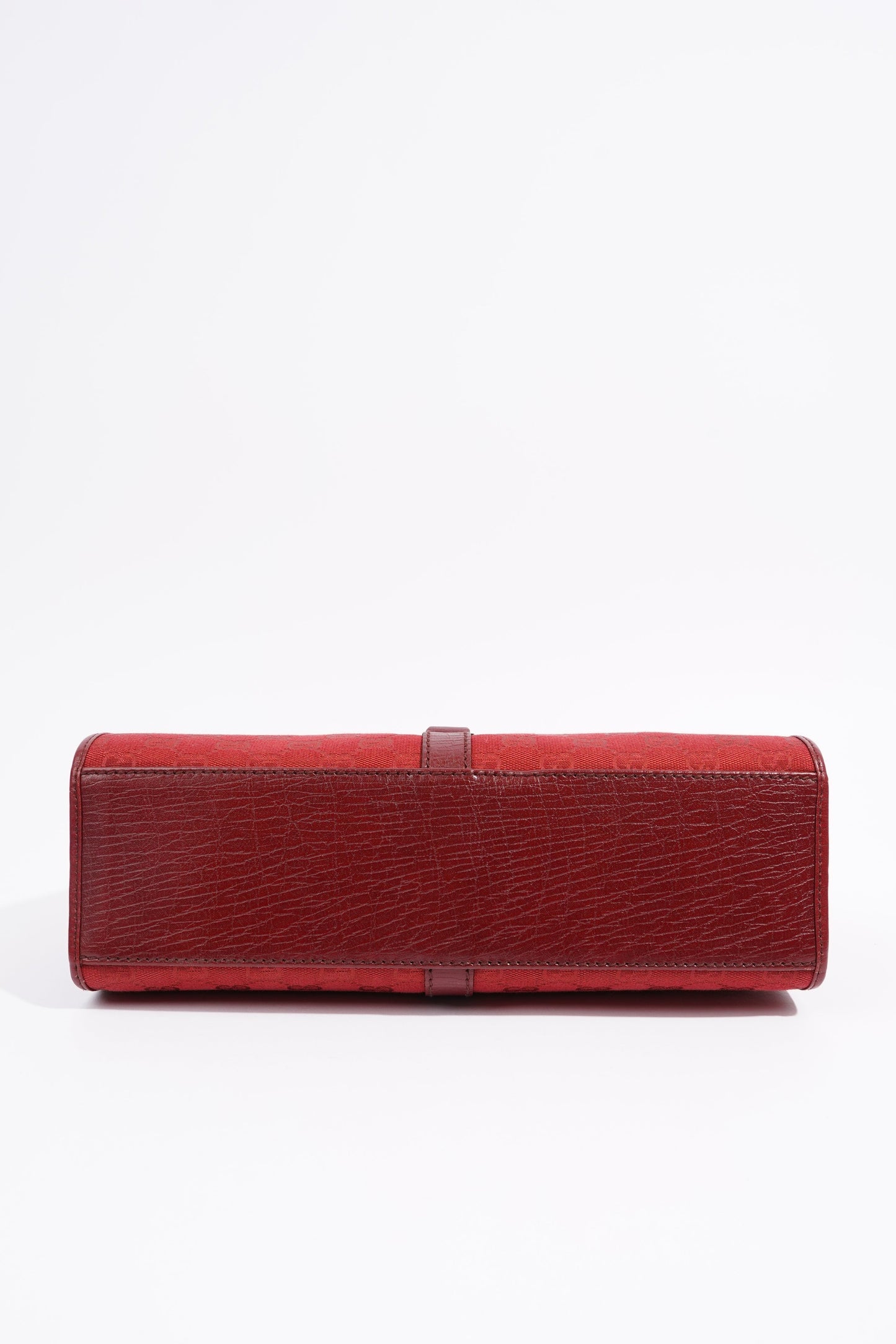 Gucci Womens Vintage Jackie O Red Monogram Canvas