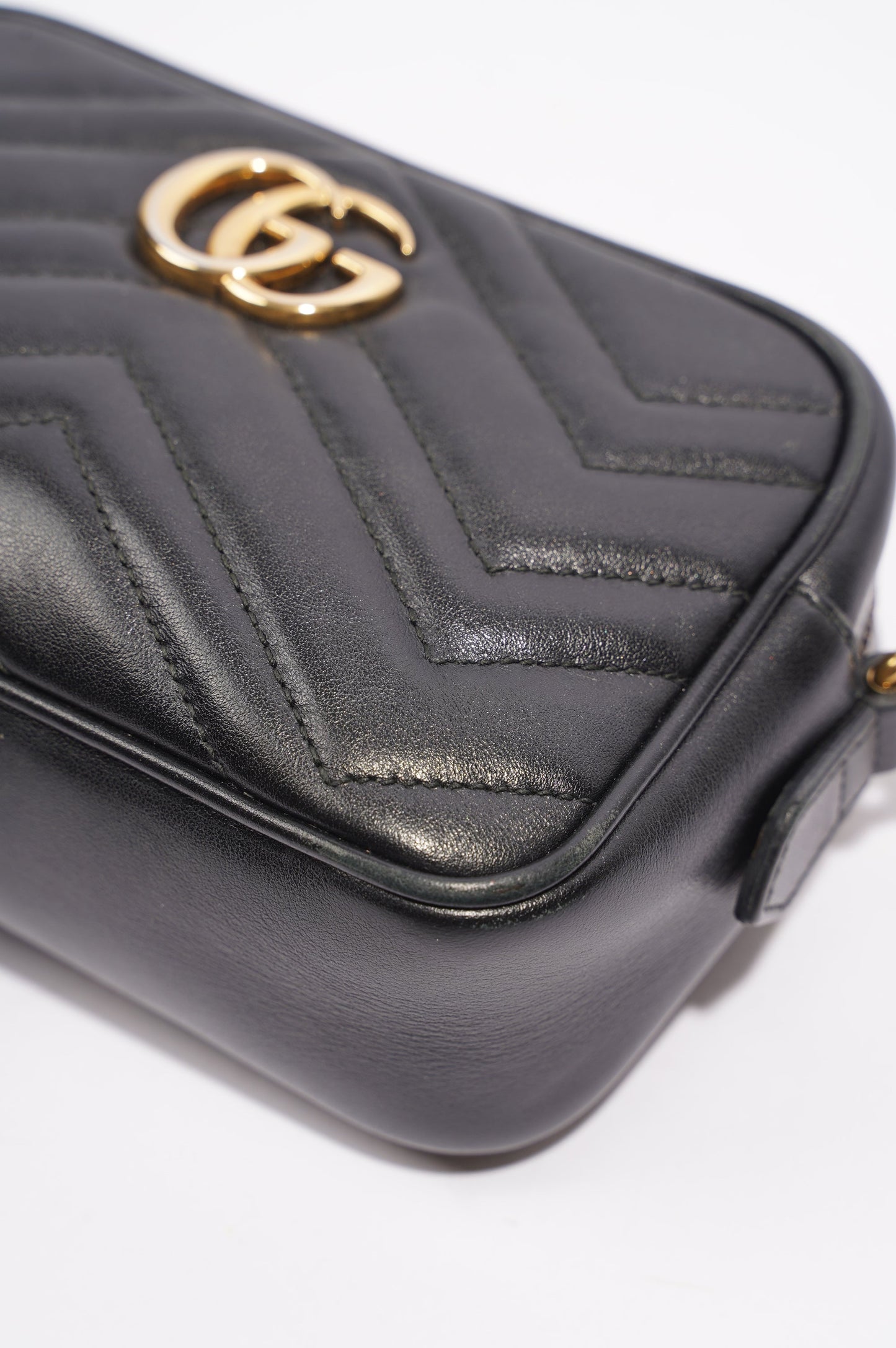 Gucci Womens GG Marmont Black Mini