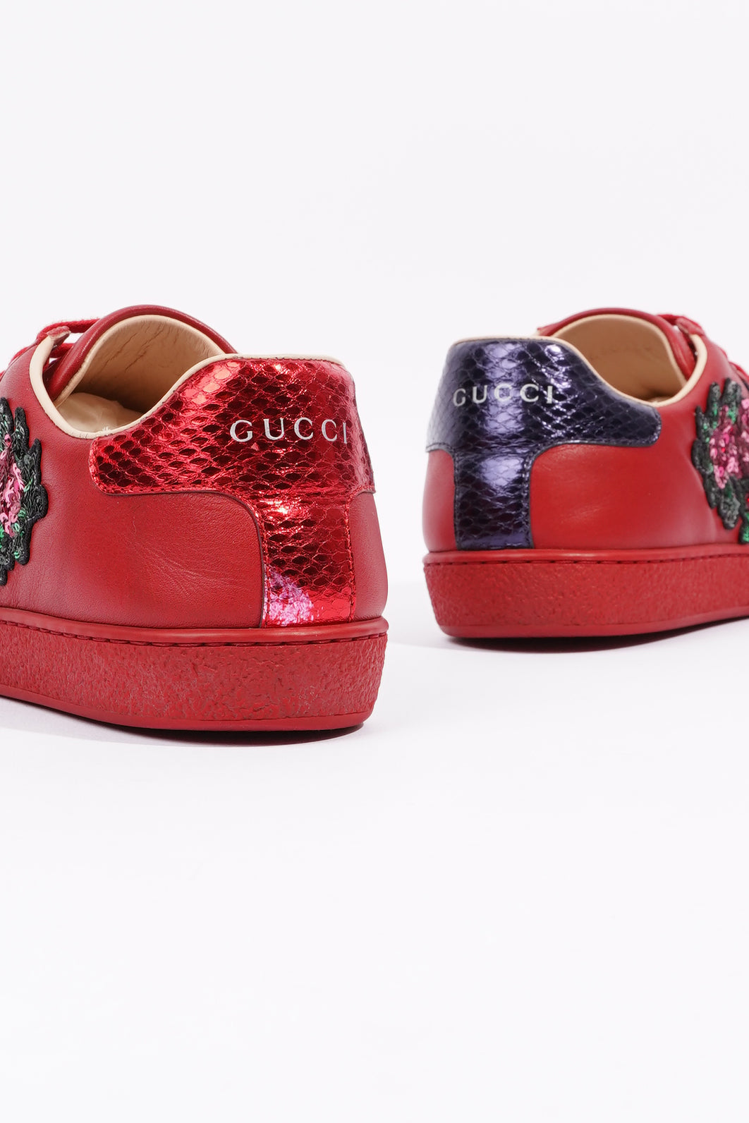 Gucci Ace Low Red / Blue Tab EU 36 / UK 3