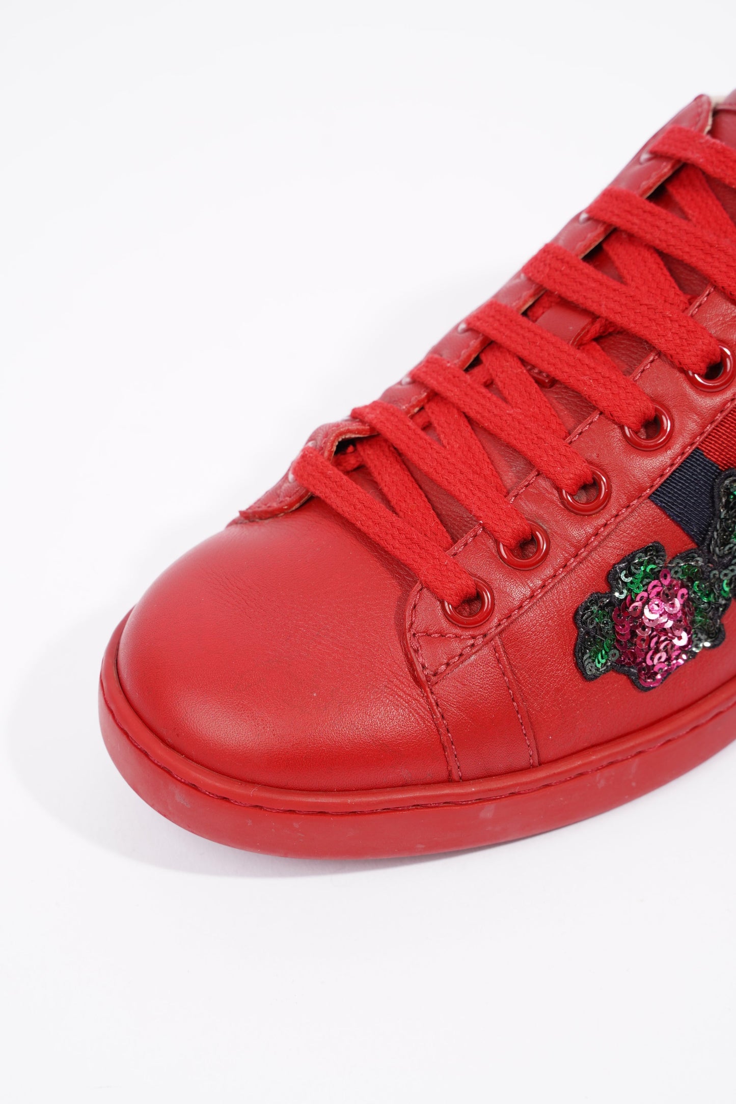 Gucci Ace Low Red / Blue Tab EU 36 / UK 3