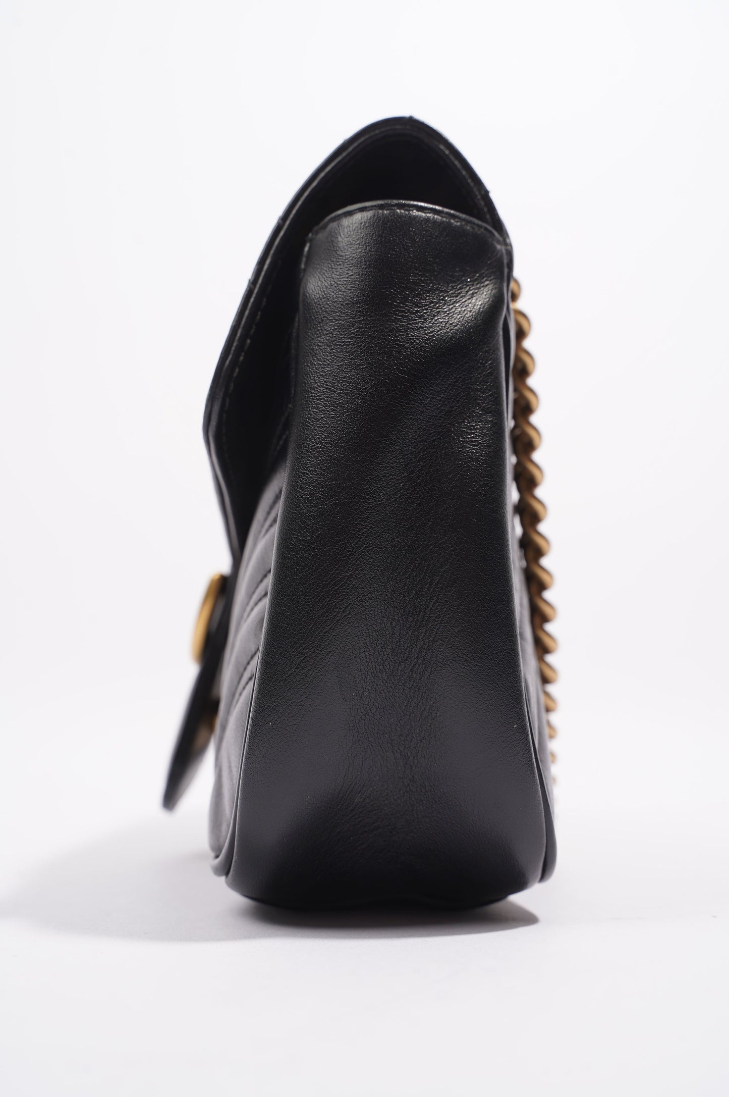 Gucci GG Marmont Flap Black Leather Small