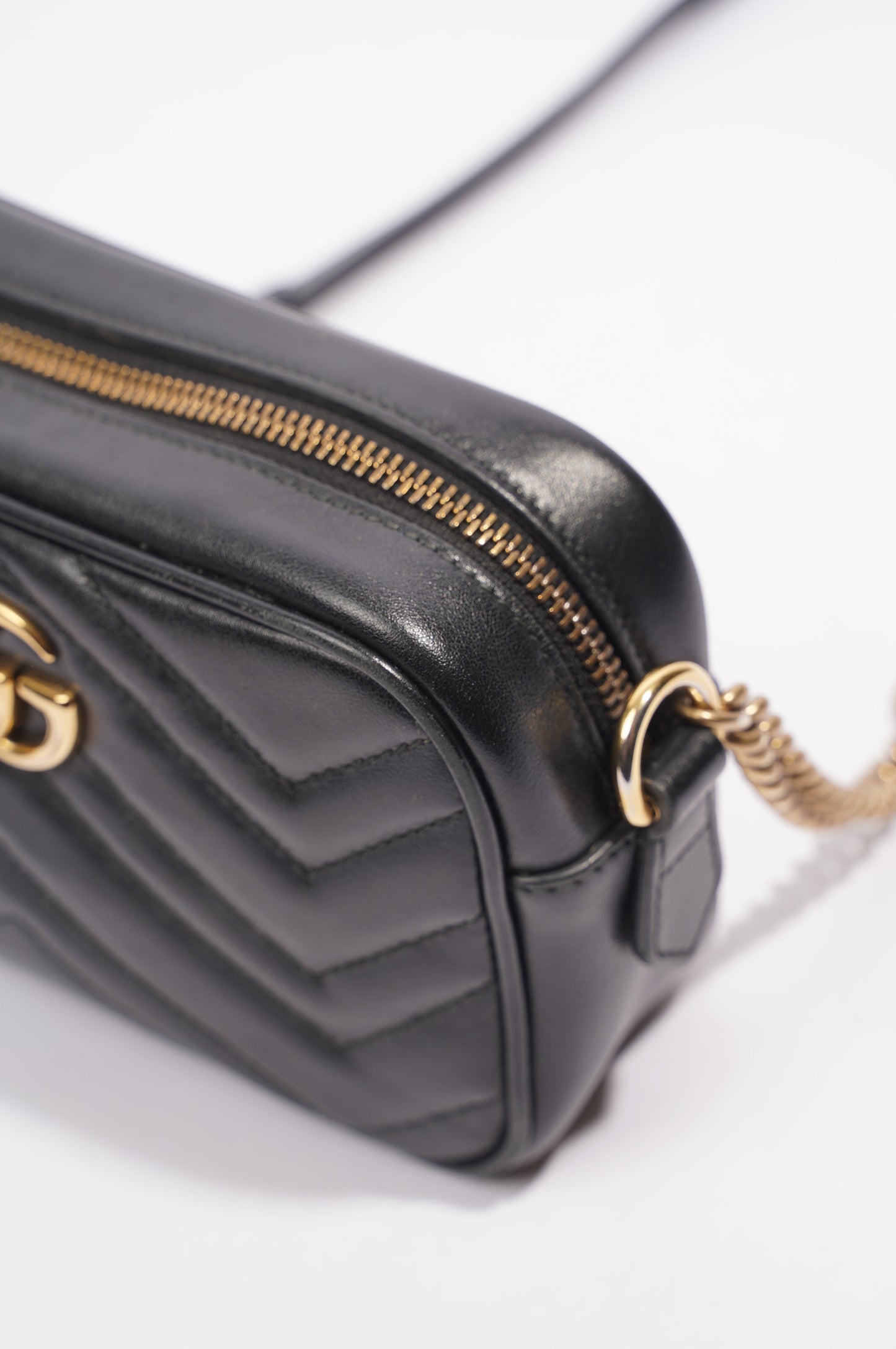 Gucci Womens GG Marmont Black Mini