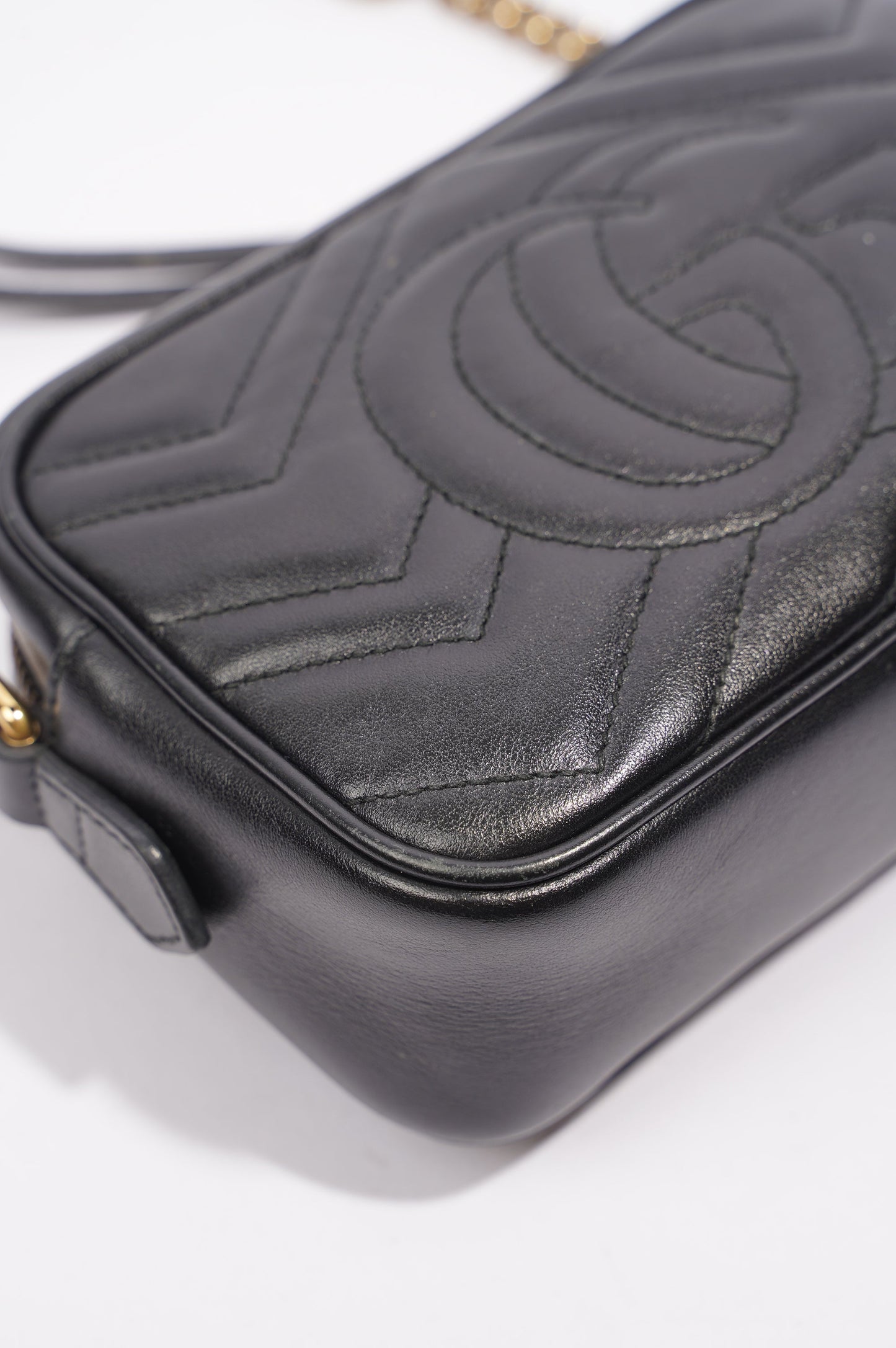 Gucci Womens GG Marmont Black Mini