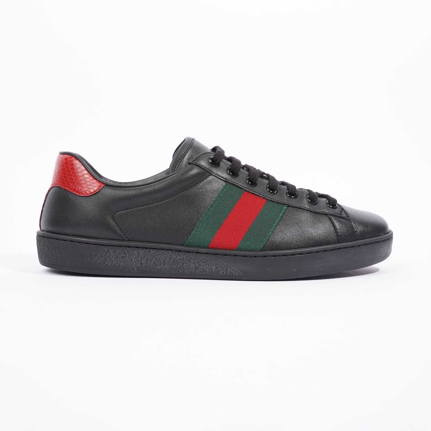 Gucci Mens Ace Black / Green / Red EU 42 / UK 8