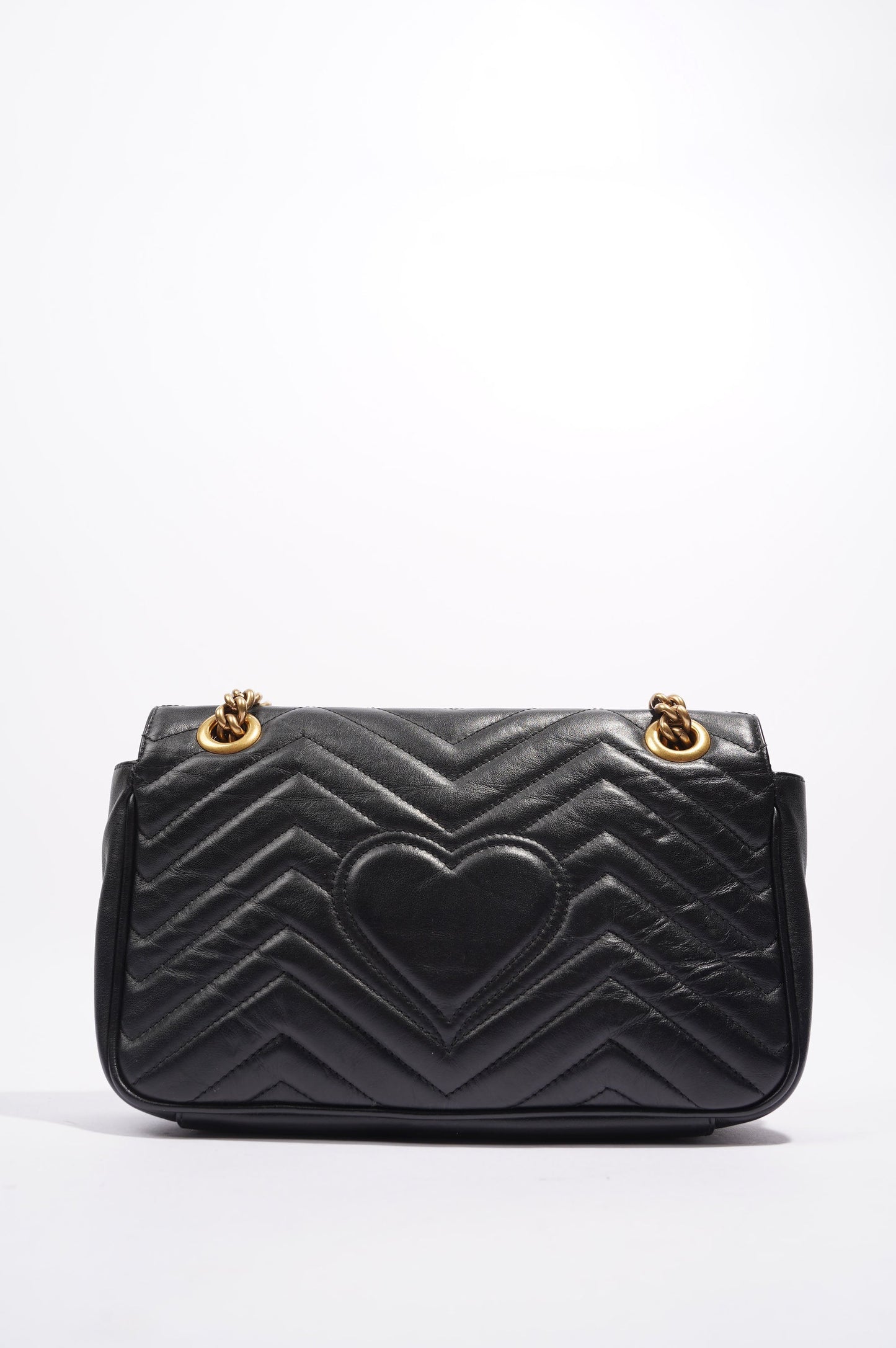 Gucci GG Marmont Flap Black Leather Small