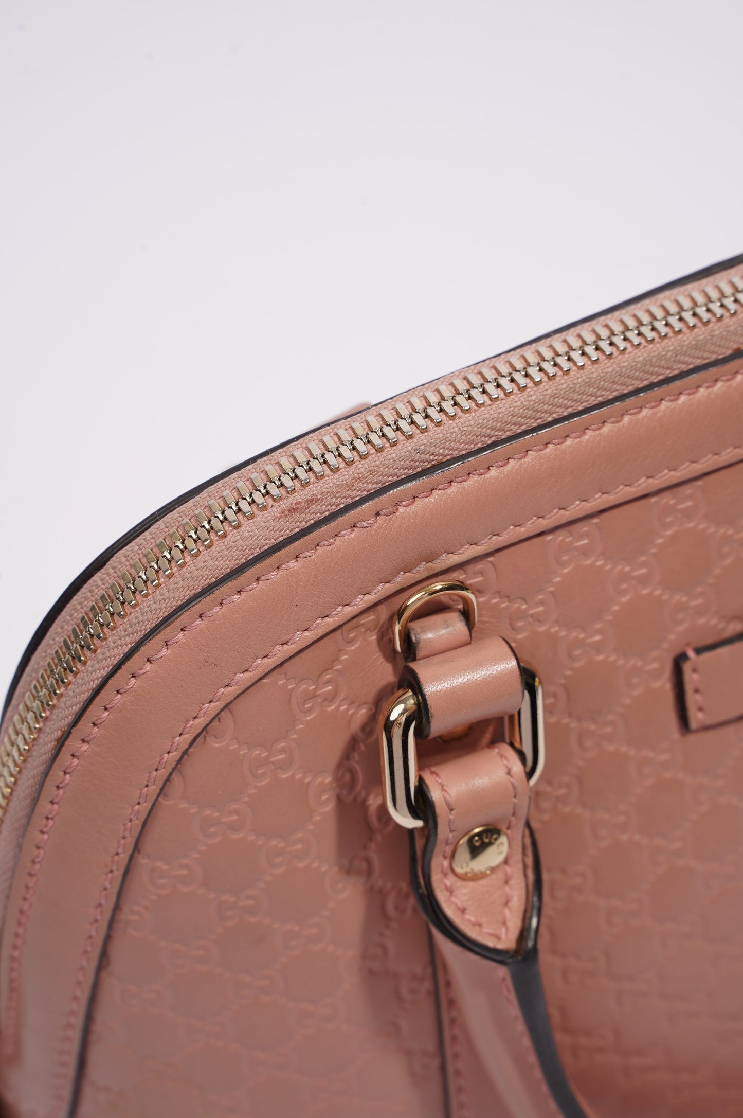 Gucci Dome Bag Pink Guccissima Mini