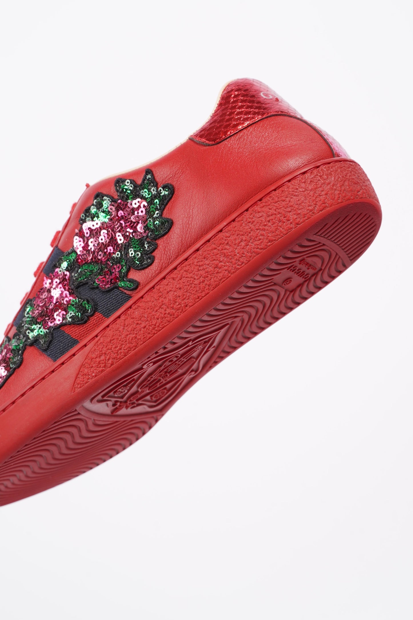 Gucci Ace Low Red / Blue Tab EU 36 / UK 3