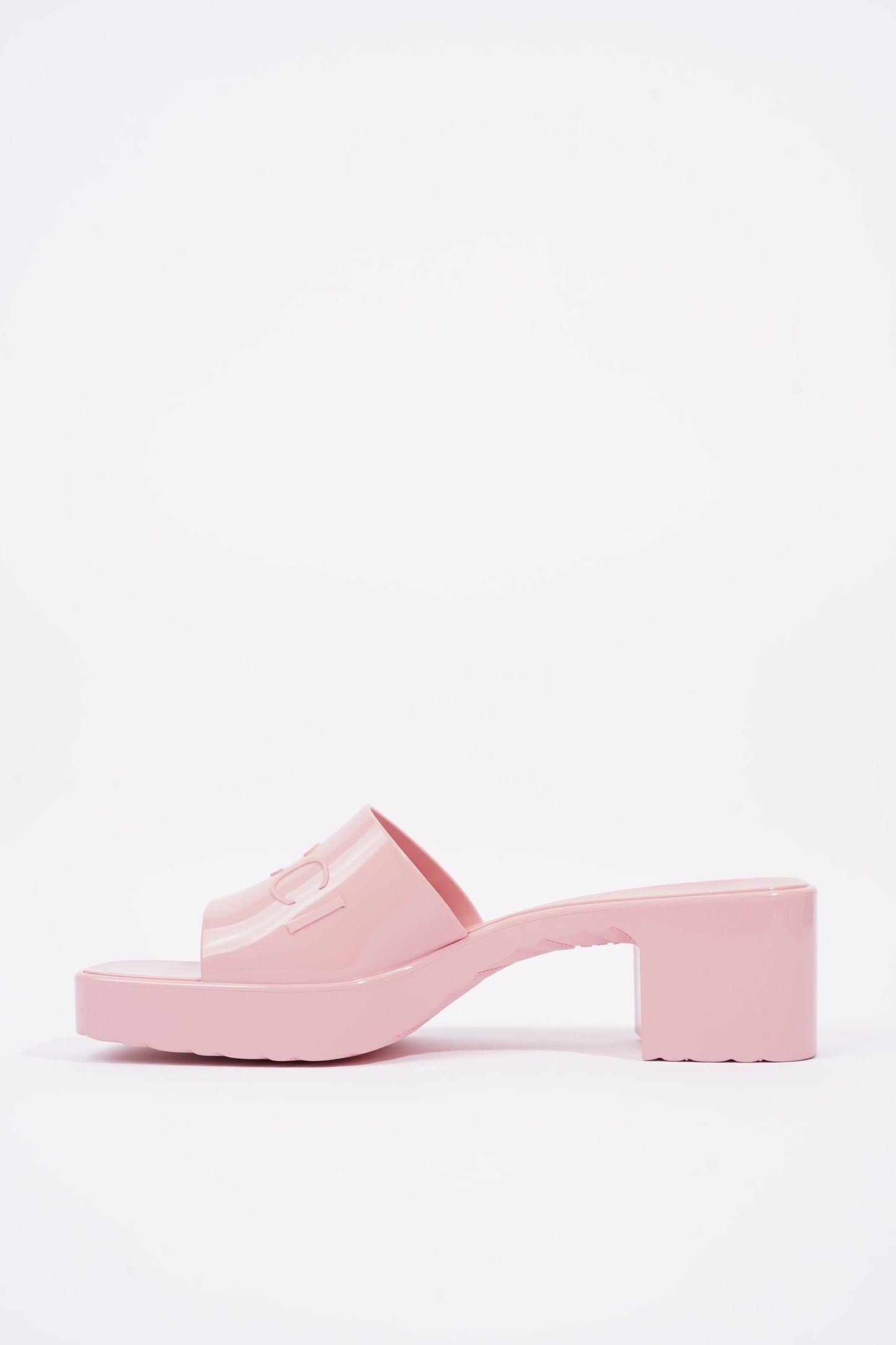 Gucci Womens Rubber Slide Sandal Pink EU 41 / UK 8