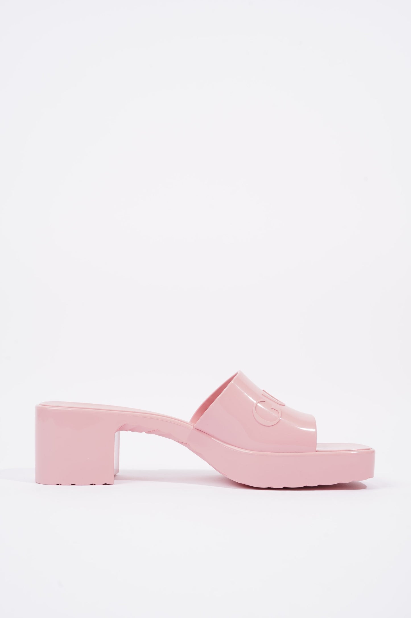 Gucci Womens Rubber Slide Sandal Pink EU 41 / UK 8