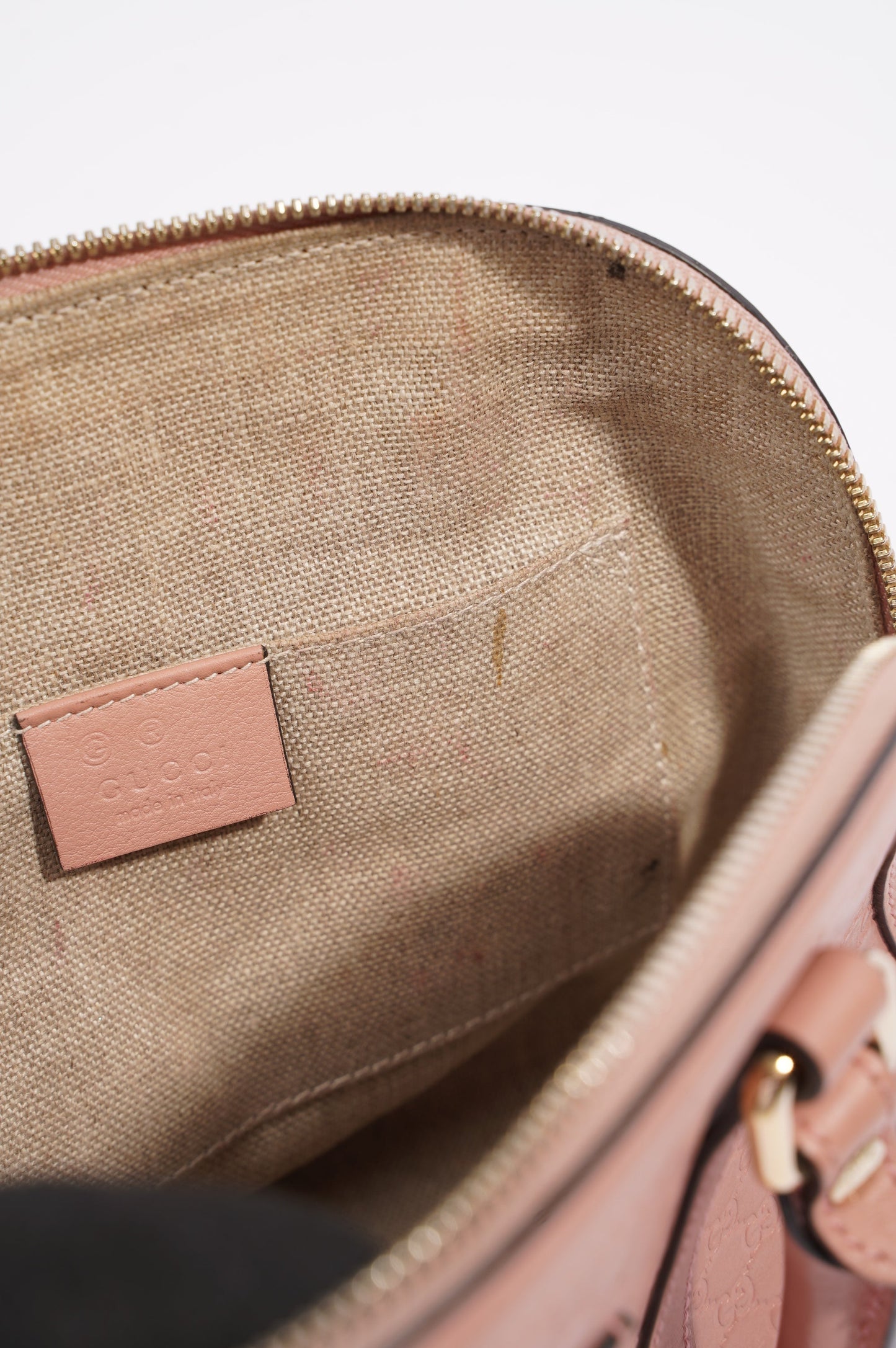 Gucci Dome Bag Pink Guccissima Mini