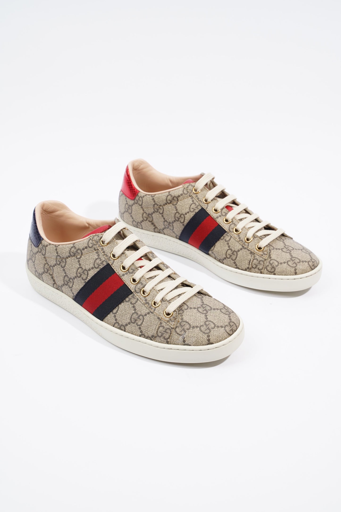 Gucci Ace Supreme / Navy / Red EU 37.5 / UK 4.5