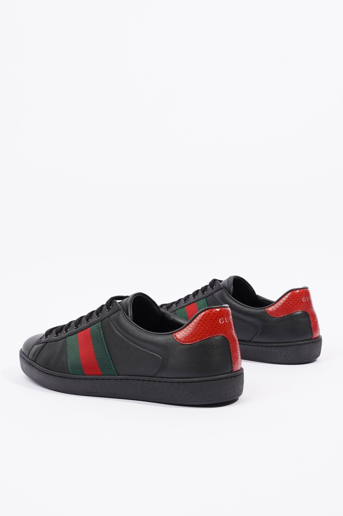 Gucci Mens Ace Black / Green / Red EU 42 / UK 8