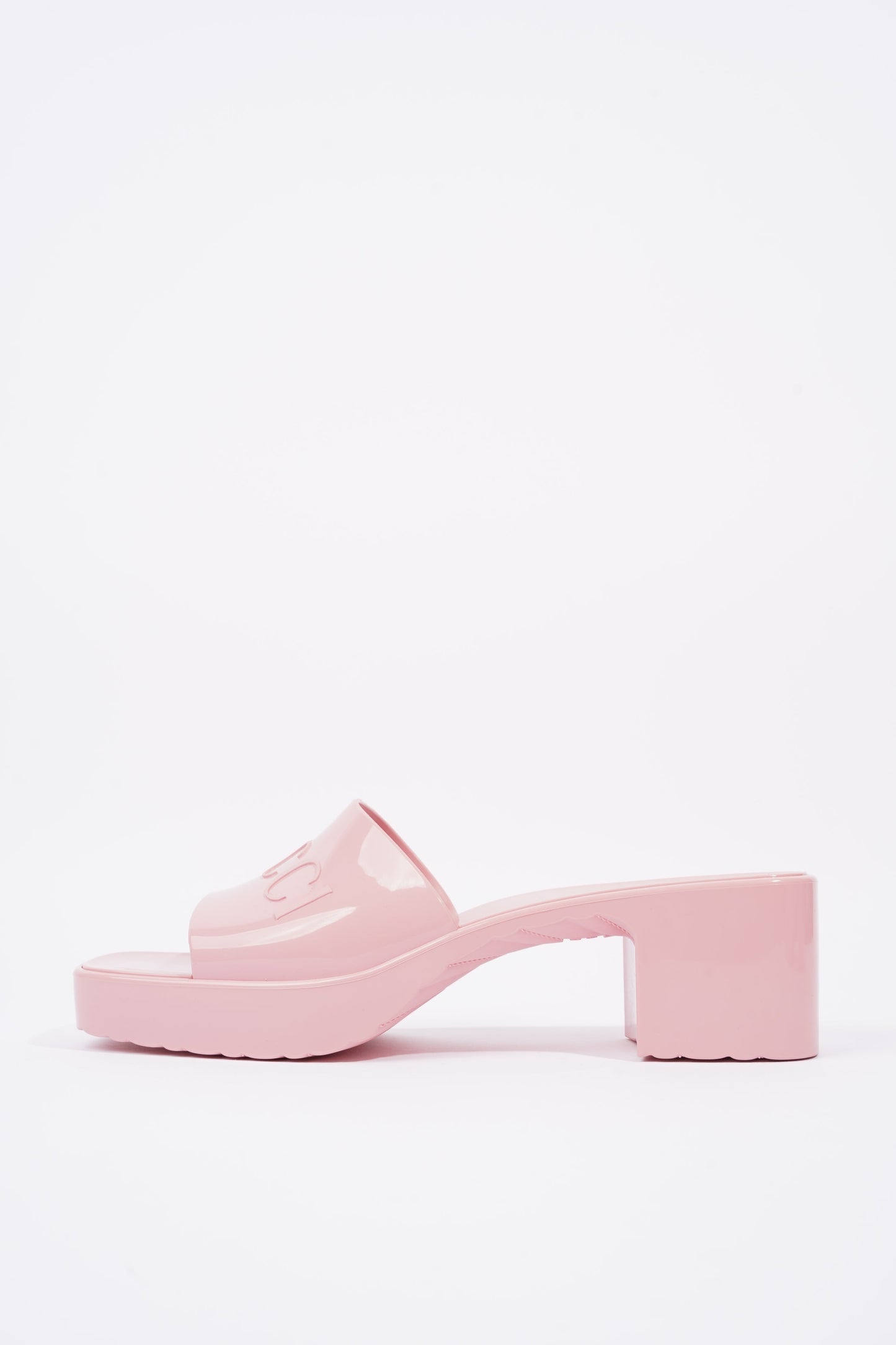Gucci Womens Rubber Slide Sandal Pink EU 41 / UK 8