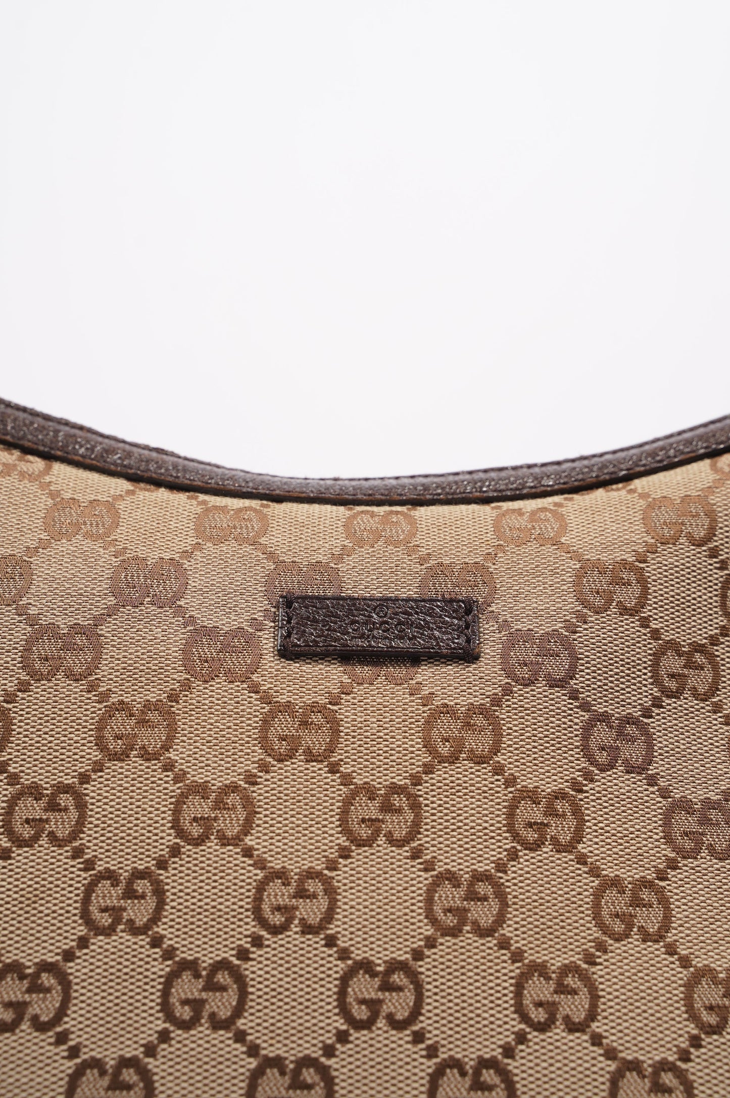 Gucci Canvas Shoulder Bag Beige