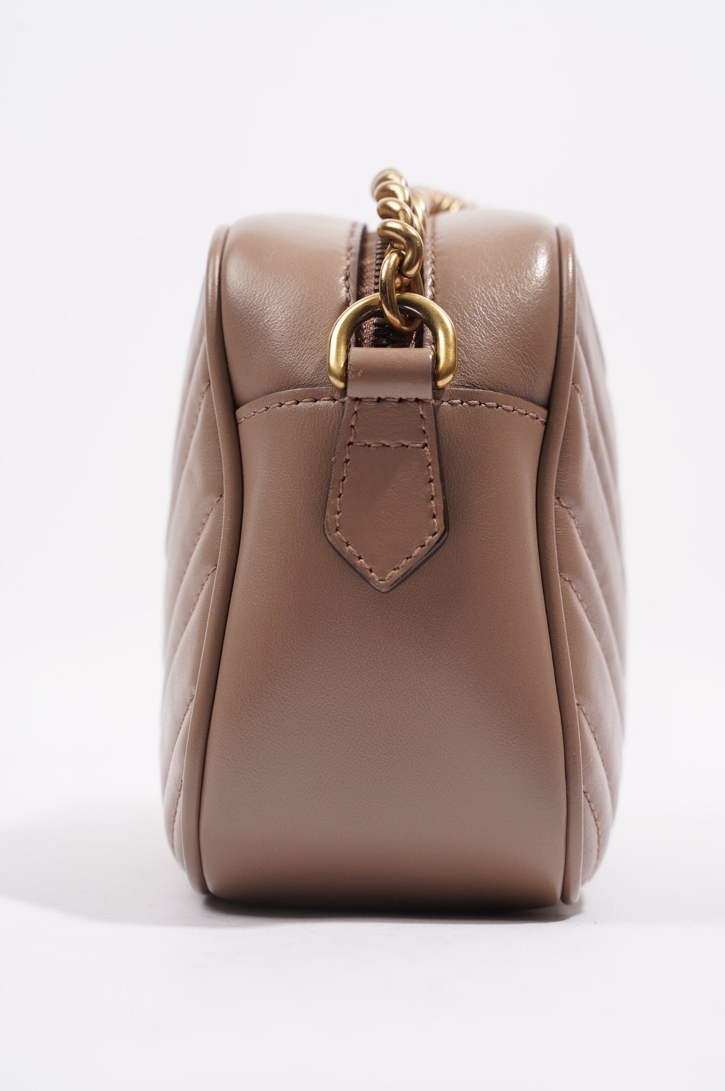 Gucci Womens GG Marmont Bag Pink Leather Small