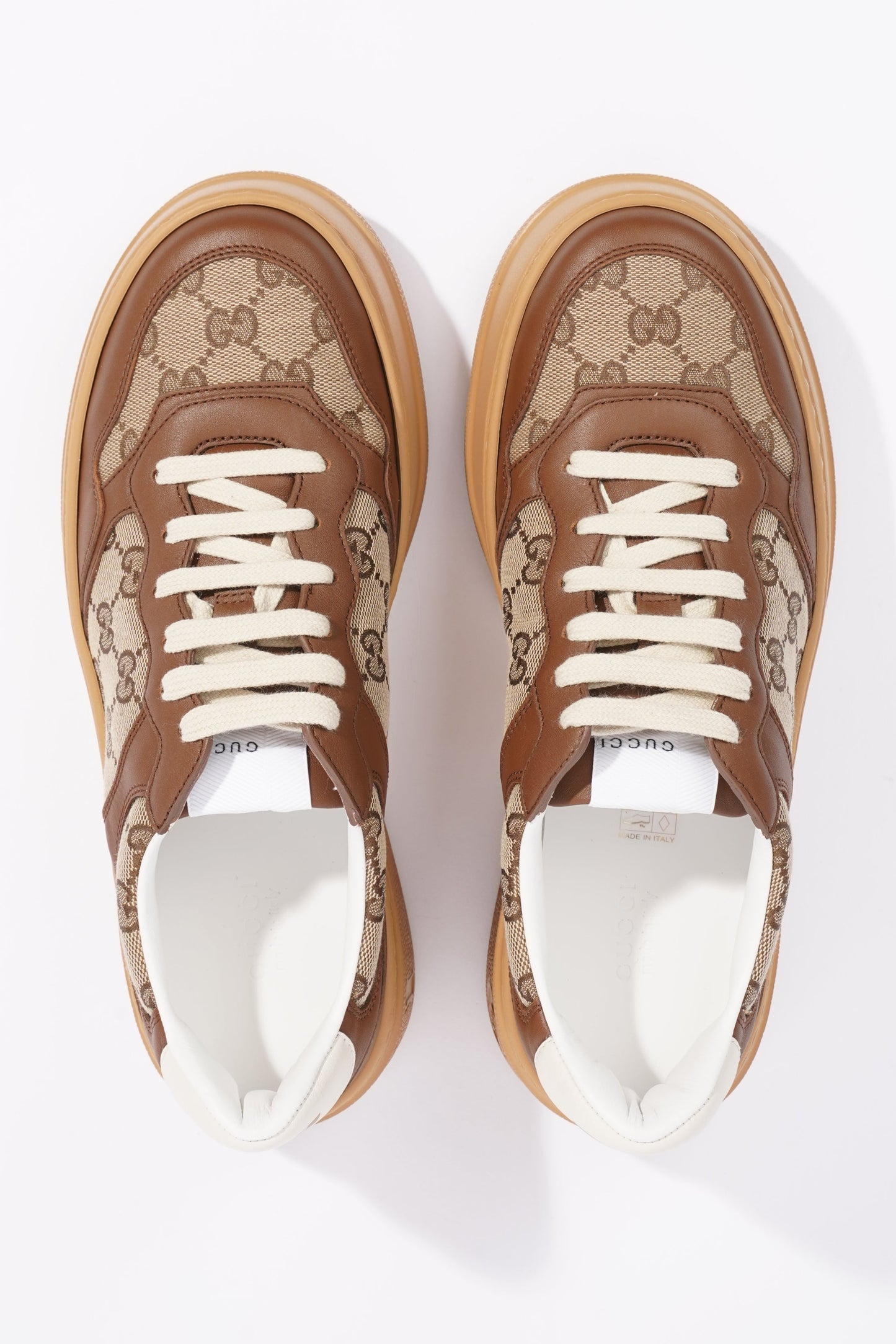 Gucci Womens GG Sneaker Beige / Ebony EU 40 / UK 7