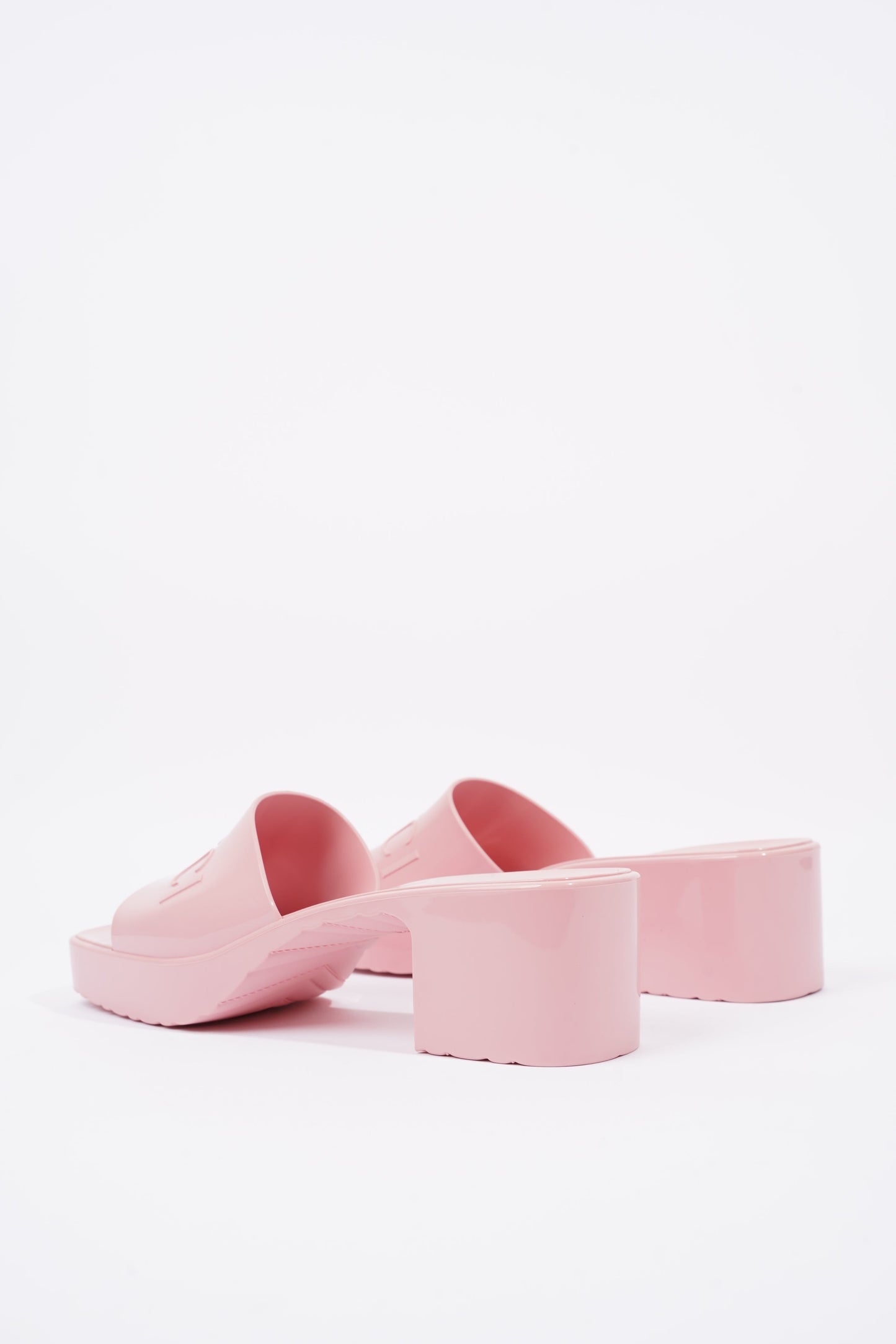 Gucci Womens Rubber Slide Sandal Pink EU 41 / UK 8