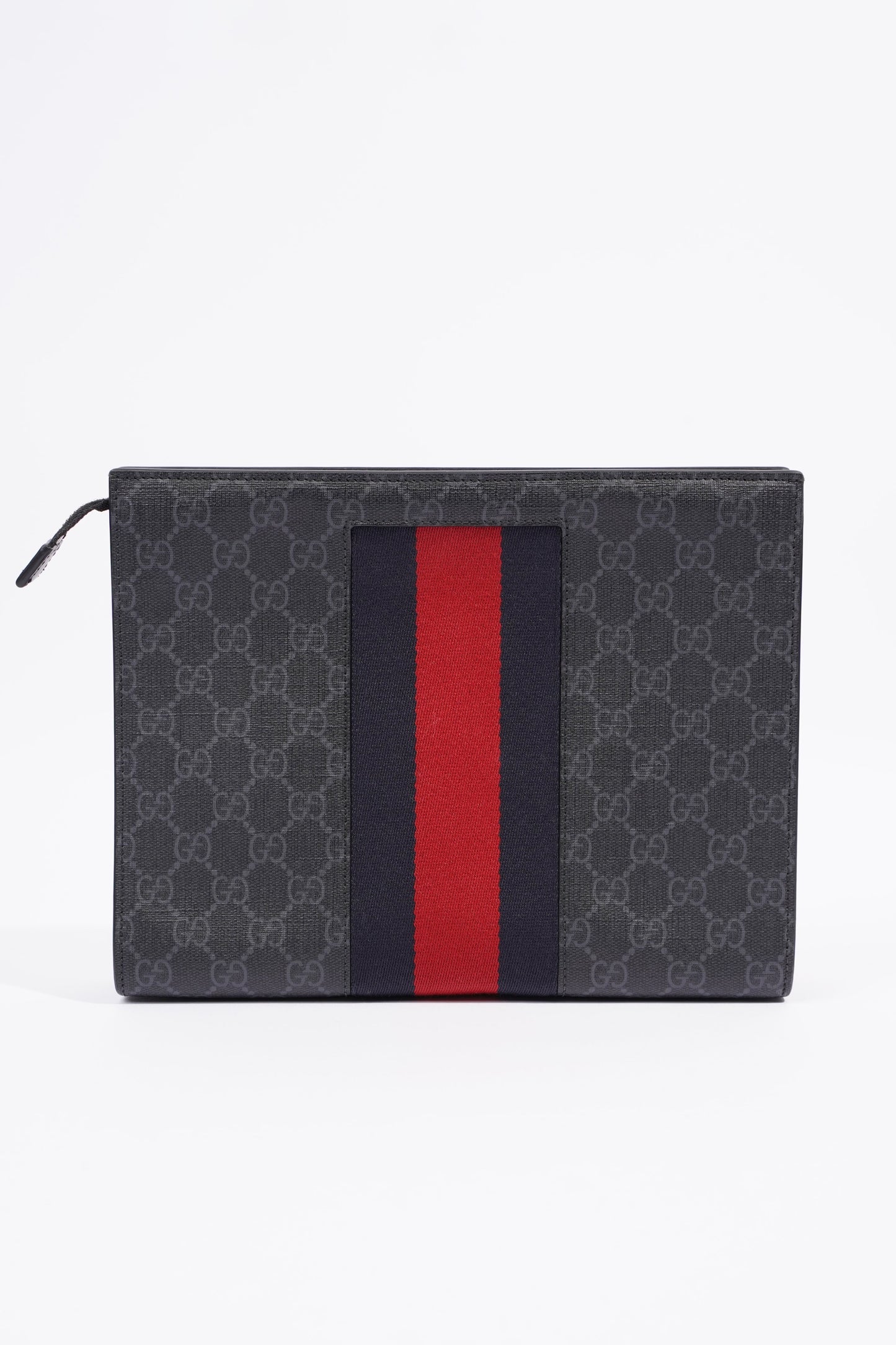 Gucci GG Supreme Pouch Black Canvas One Size