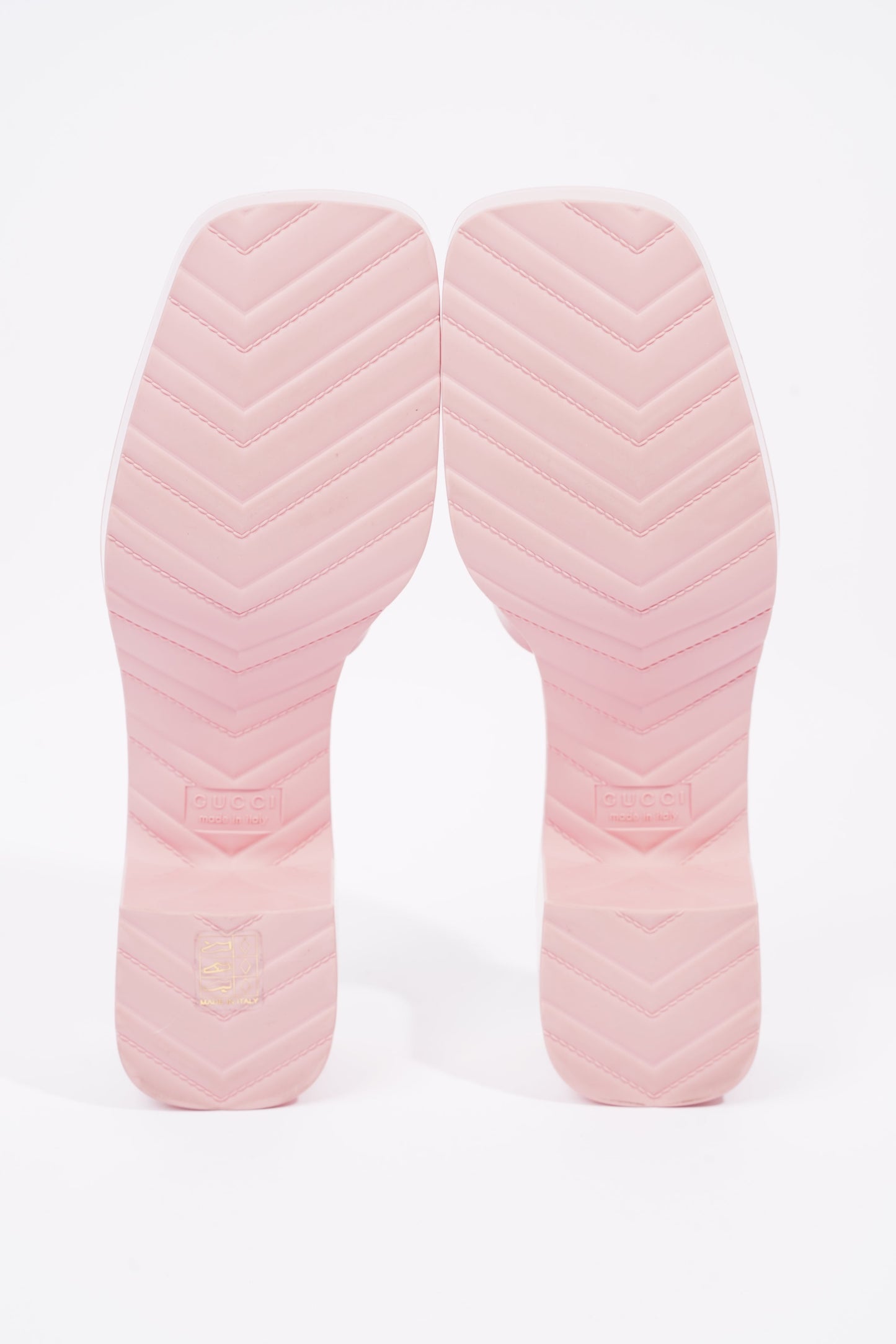 Gucci Womens Rubber Slide Sandal Pink EU 41 / UK 8