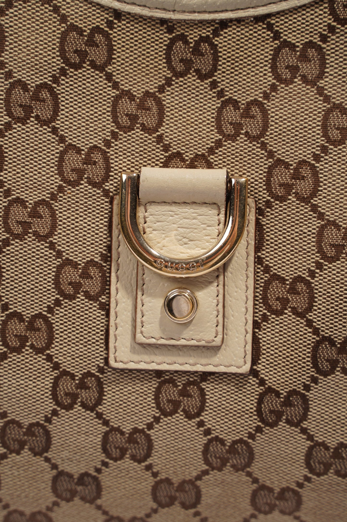 Gucci Hobo Bag Beige Canvas