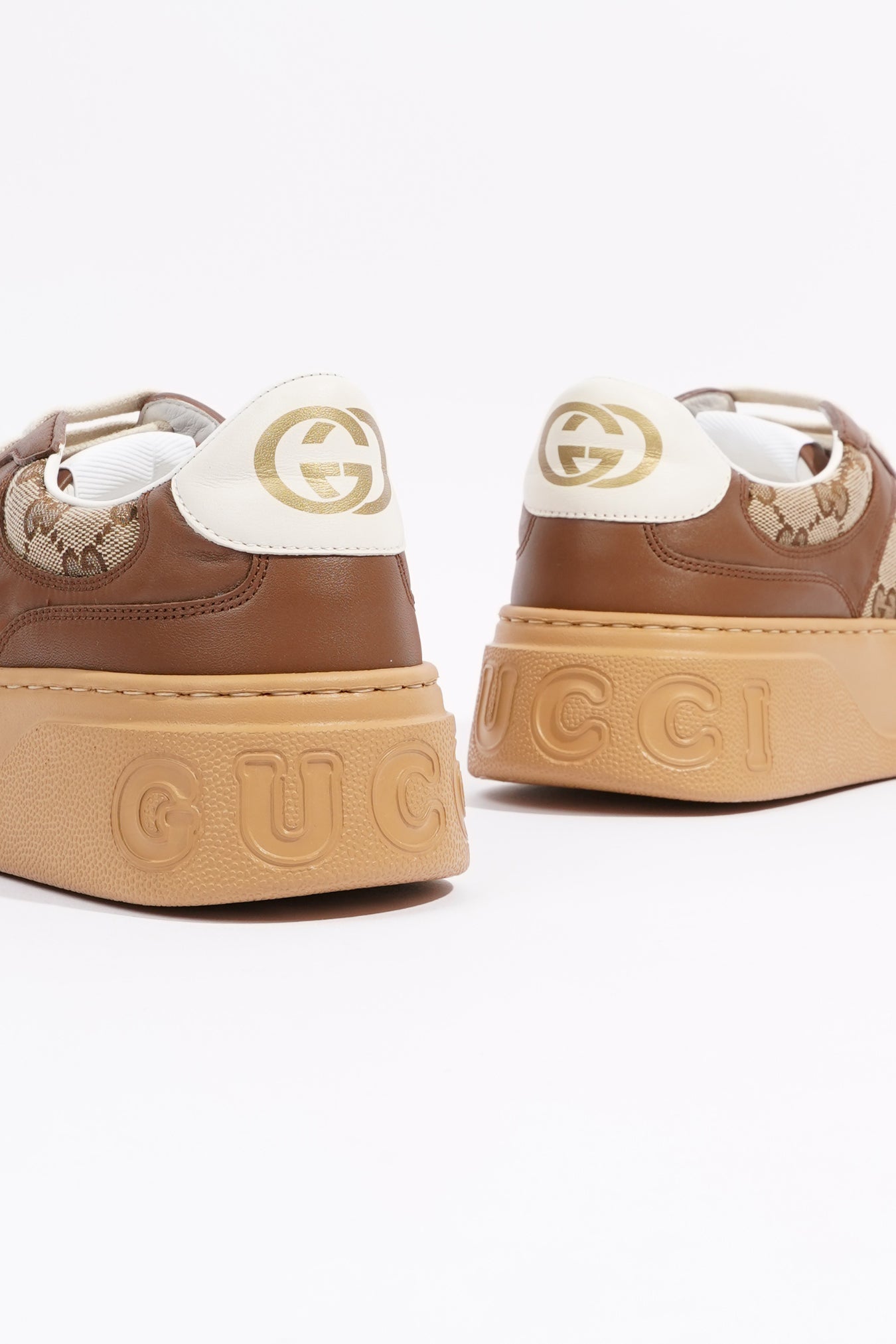 Gucci Womens GG Sneaker Beige / Ebony EU 40 / UK 7