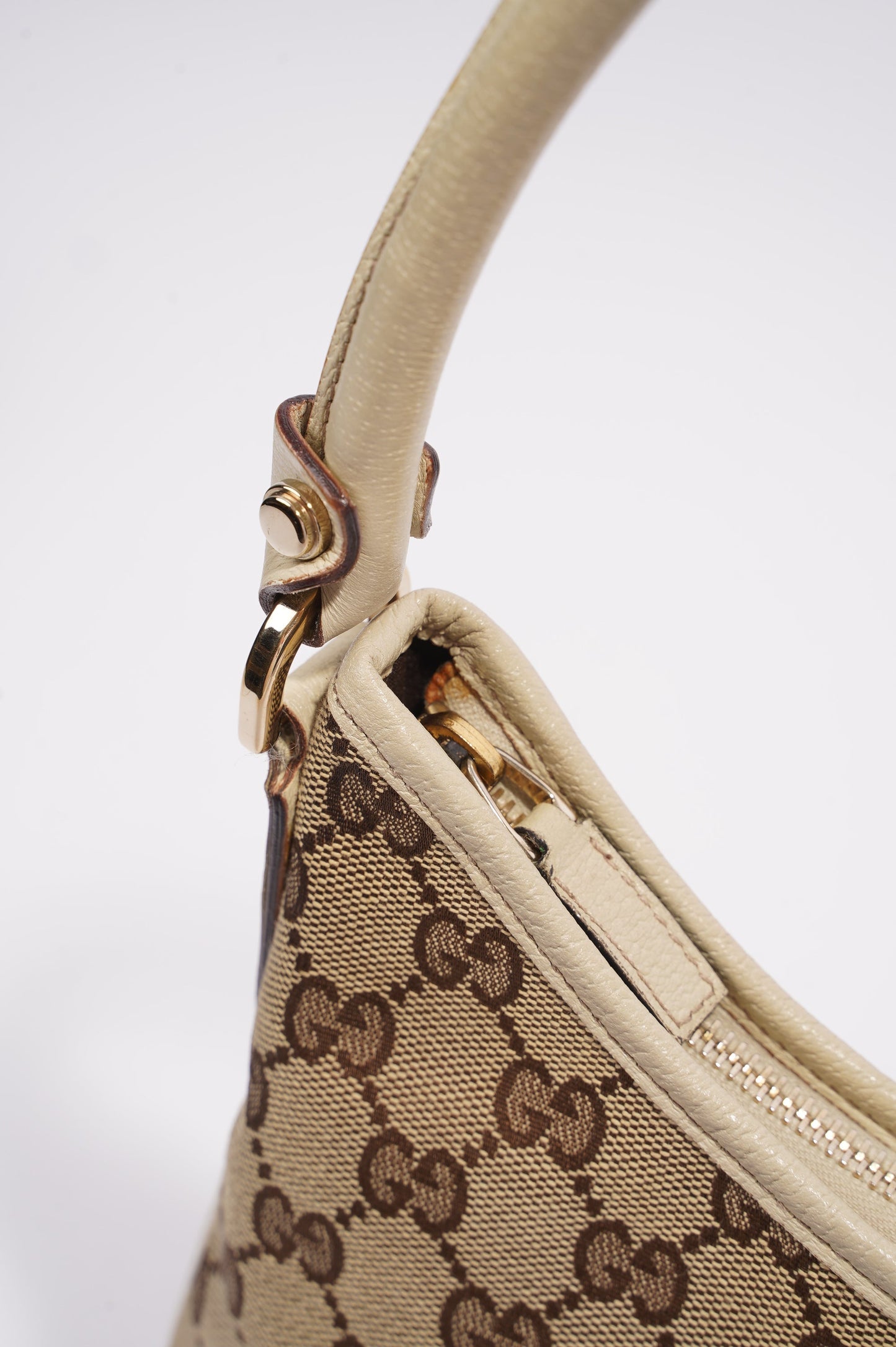 Gucci Hobo Bag Beige Canvas