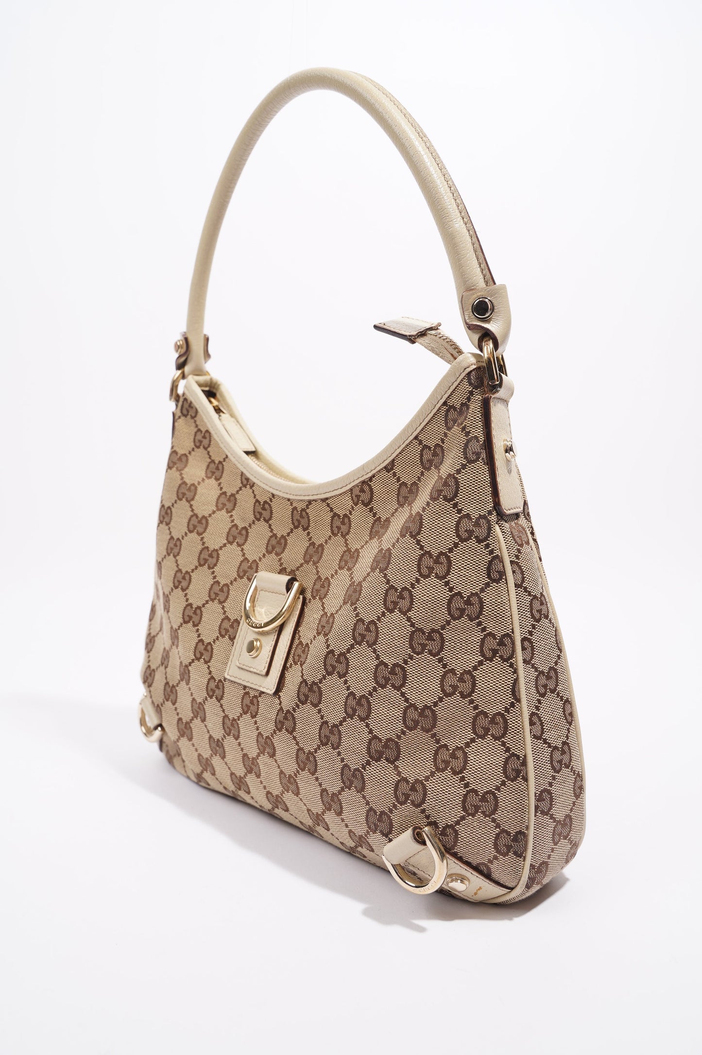 Gucci Hobo Bag Beige Canvas