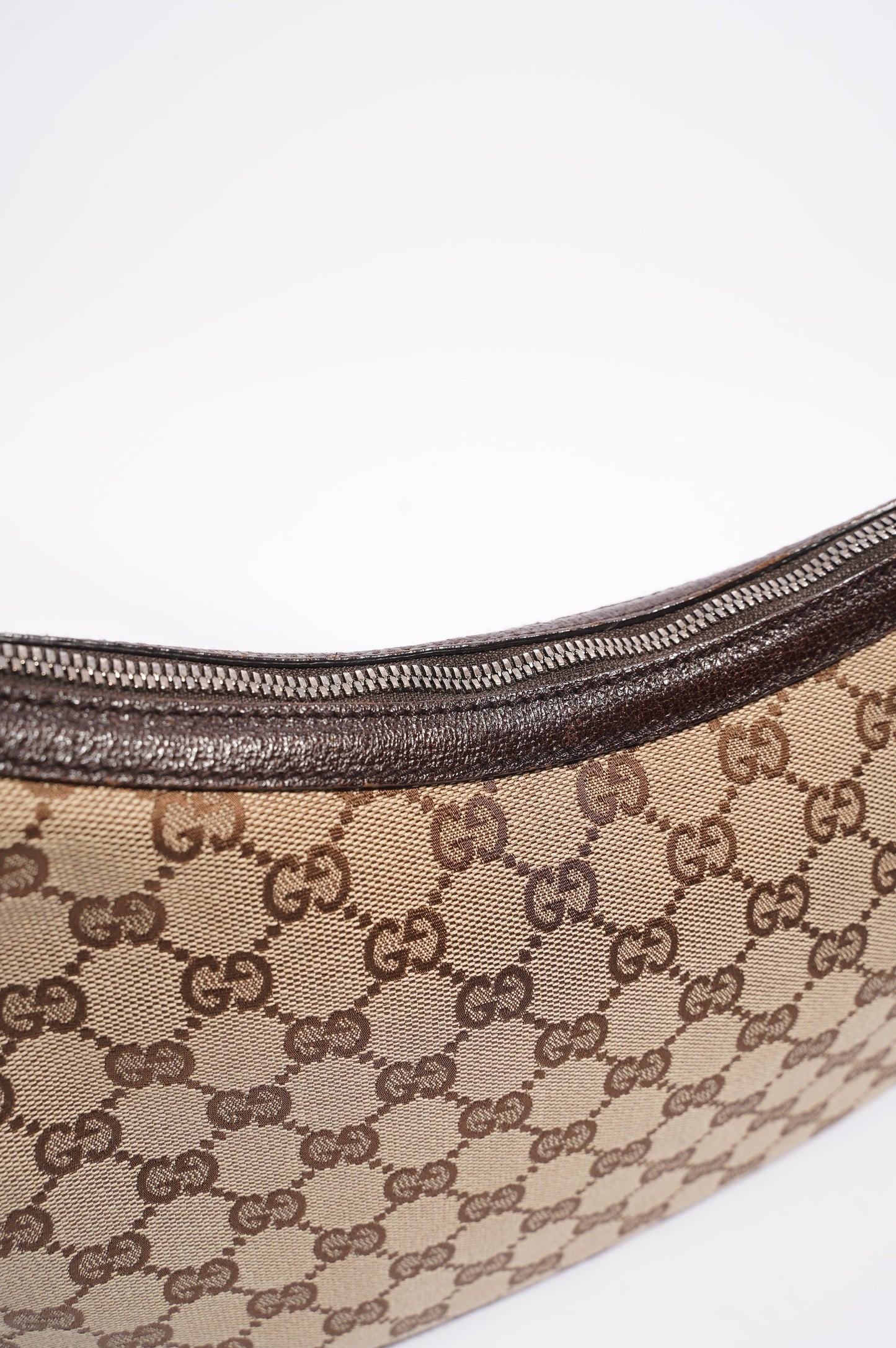 Gucci Canvas Shoulder Bag Beige