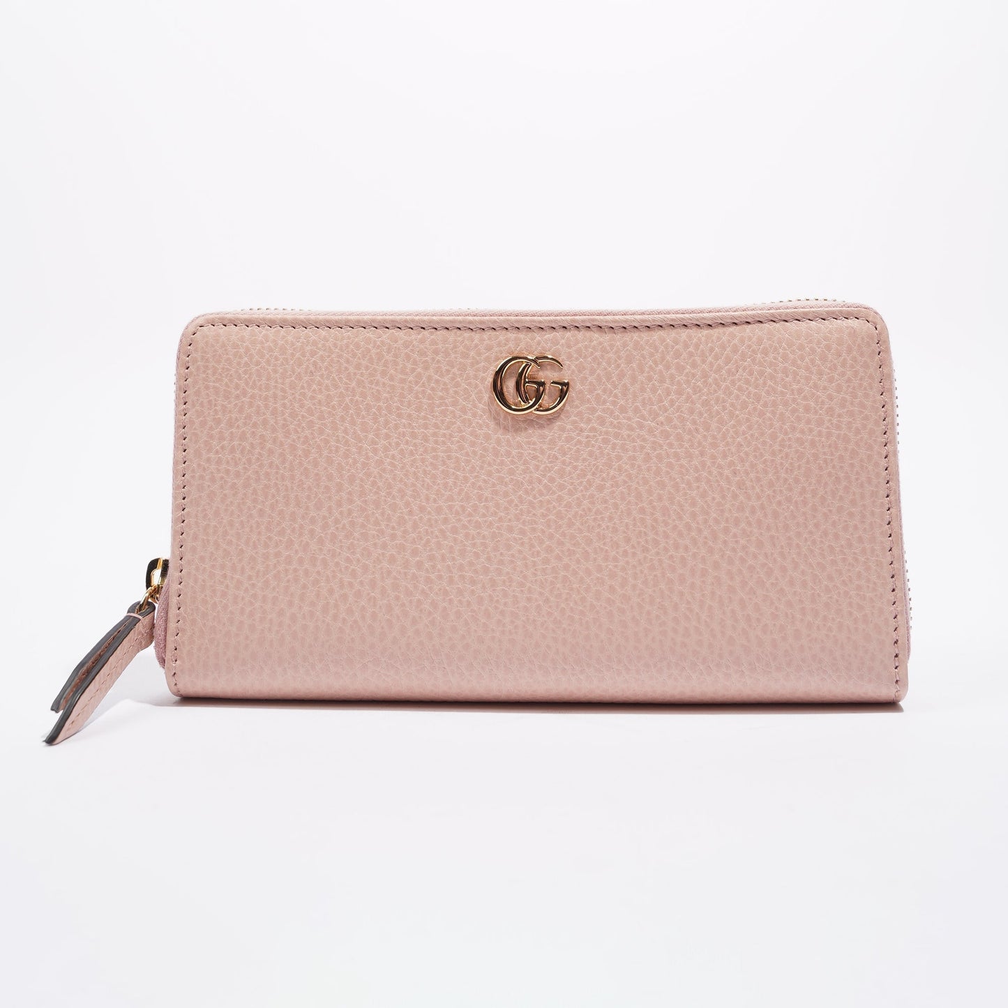 Gucci Womens Marmont Zip Around Wallet Nude