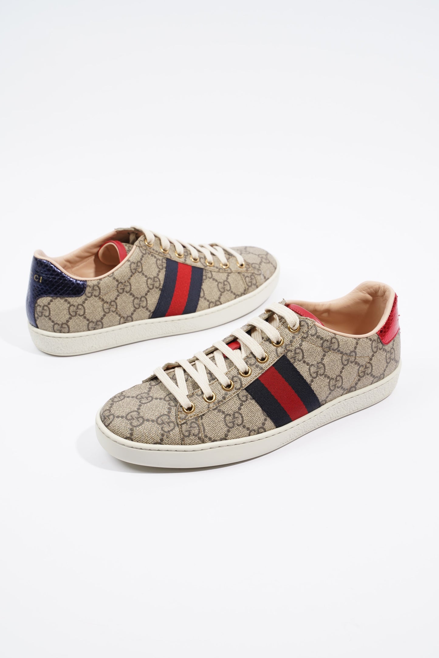 Gucci Ace Supreme / Navy / Red EU 37.5 / UK 4.5