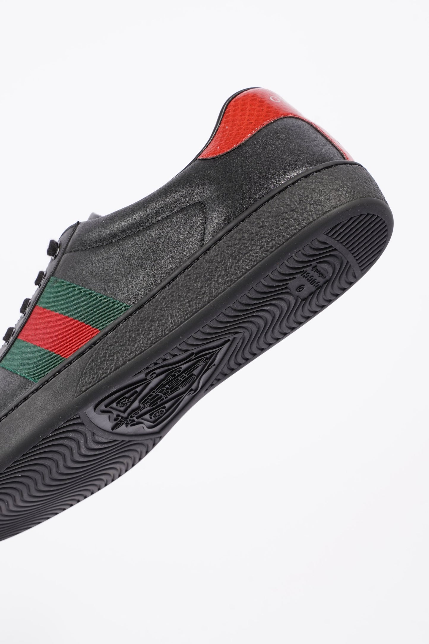 Gucci Mens Ace Black / Green / Red EU 42 / UK 8