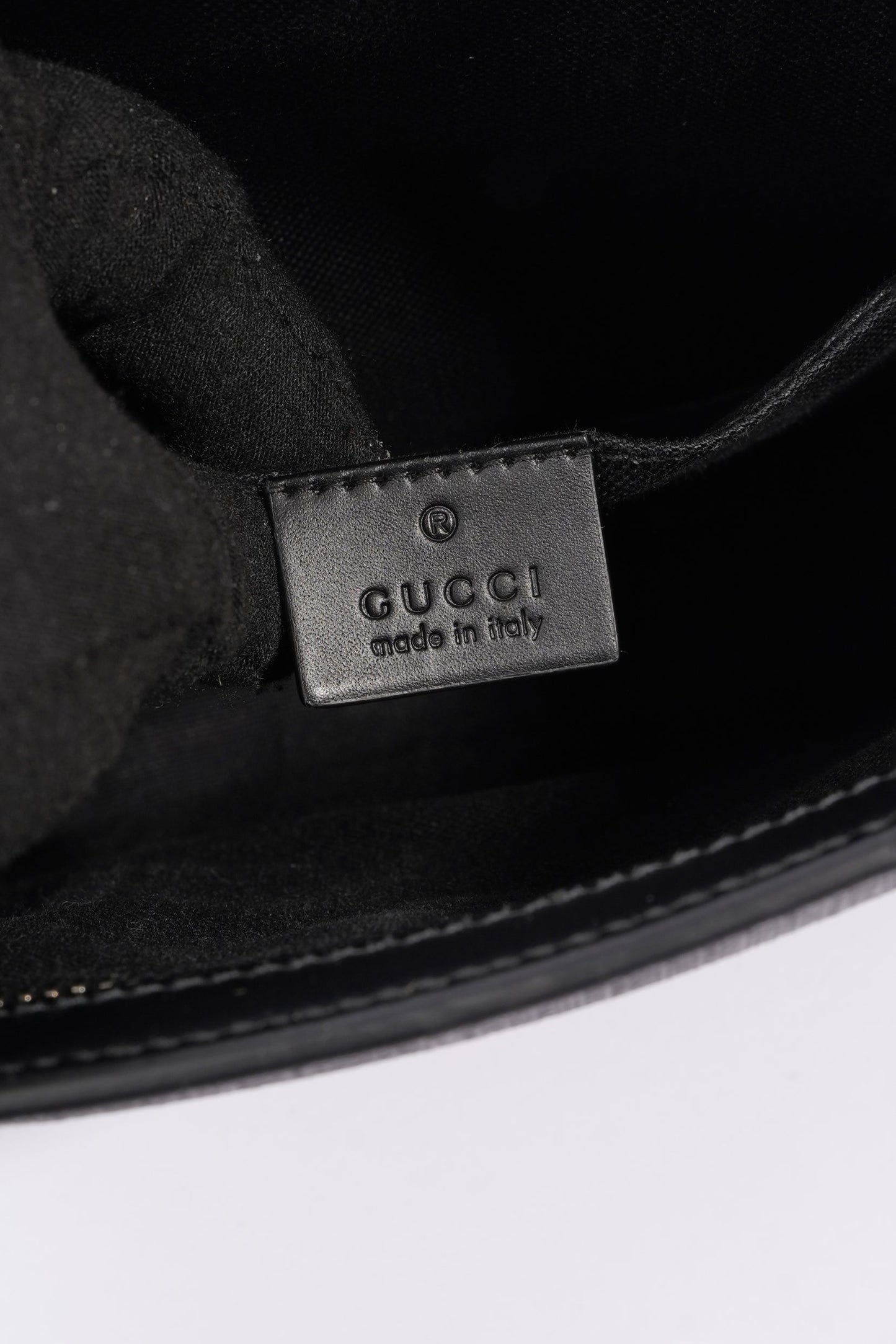 Gucci GG Supreme Pouch Black Canvas One Size
