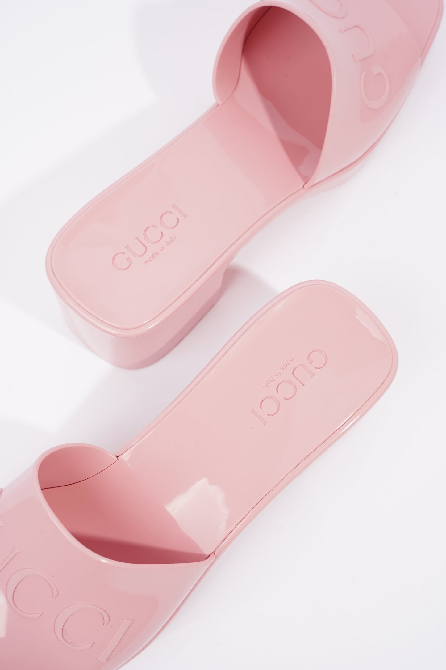 Gucci Womens Rubber Slide Sandal Pink EU 41 / UK 8