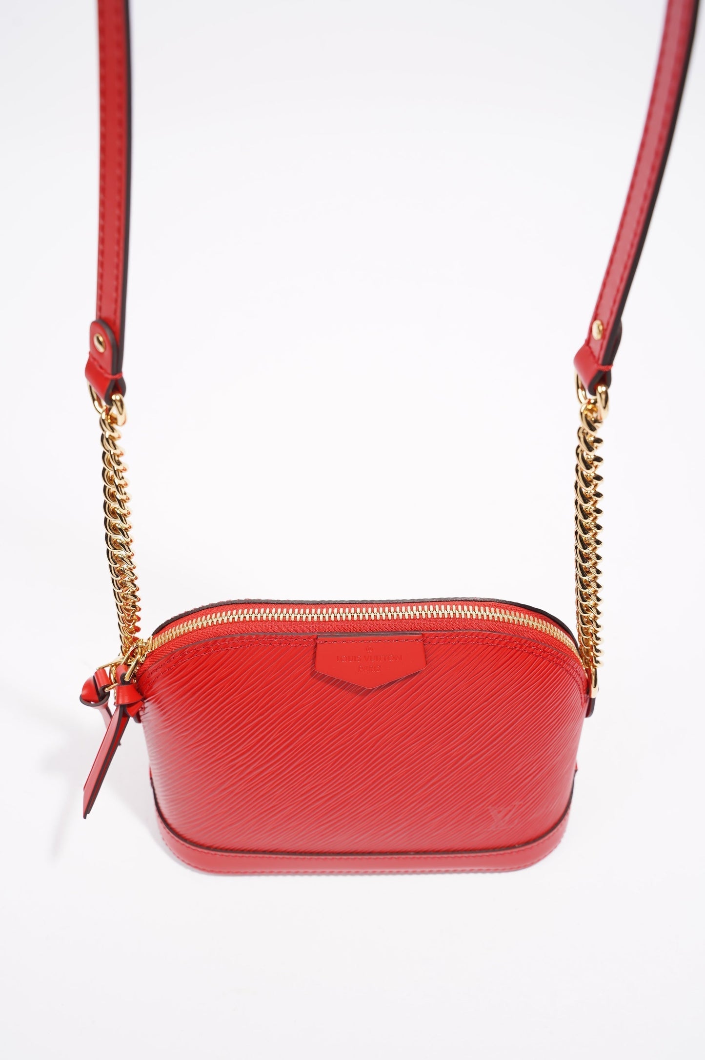Louis Vuitton Alma Mini Bag Red Epi Leather