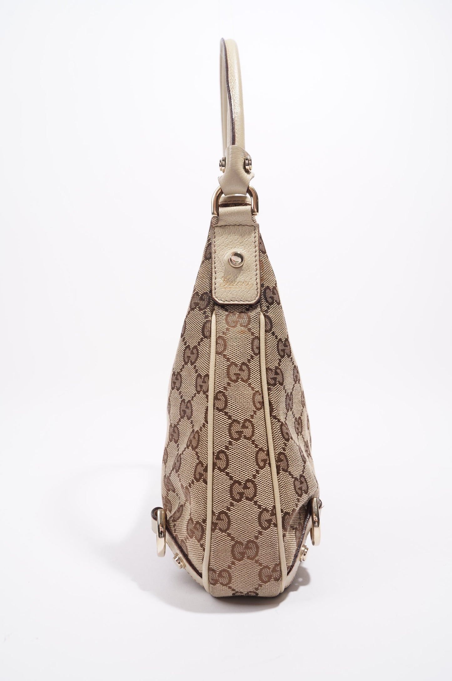 Gucci Hobo Bag Beige Canvas