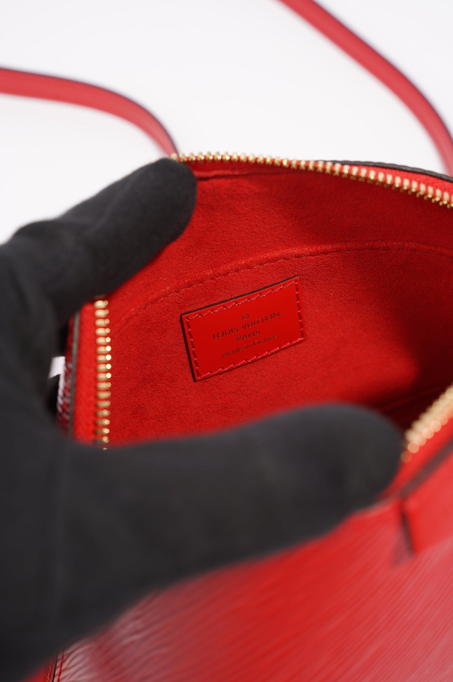 Louis Vuitton Alma Mini Bag Red Epi Leather