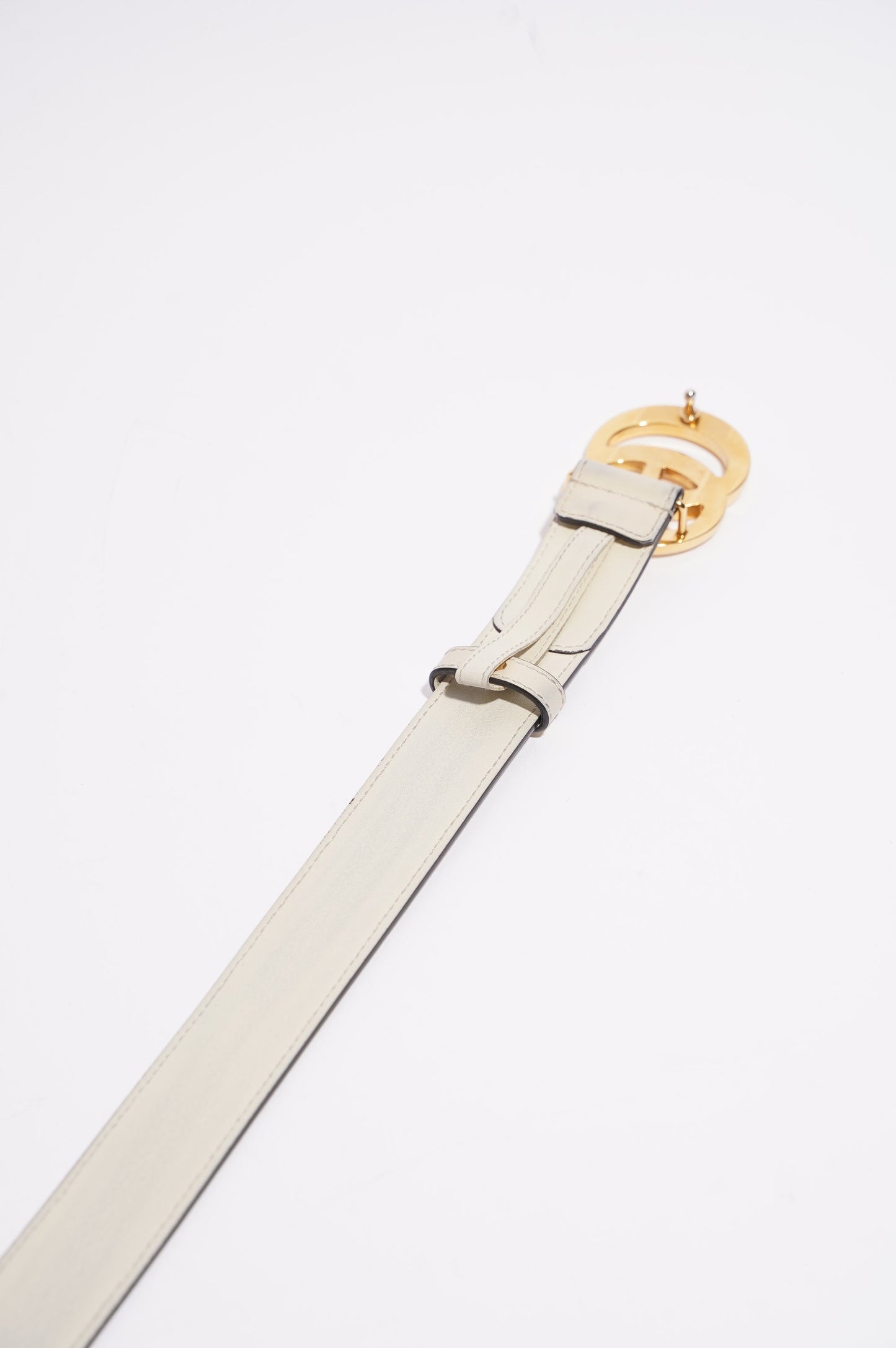 Gucci Womens Marmont Belt White / Supreme 75cm - 30"