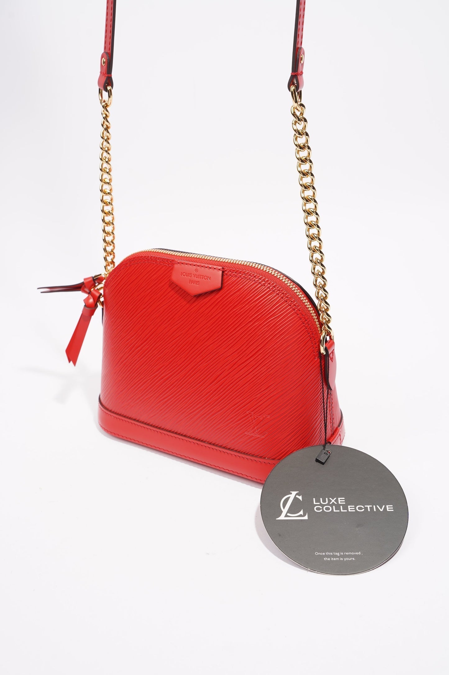Louis Vuitton Alma Mini Bag Red Epi Leather
