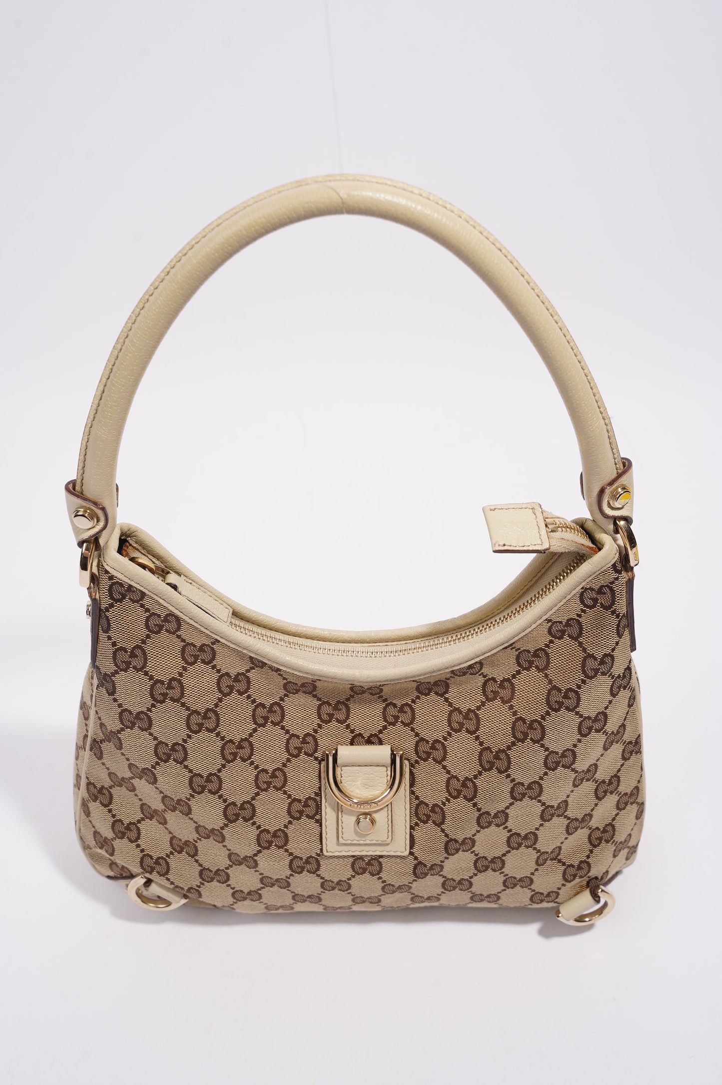 Gucci Hobo Bag Beige Canvas