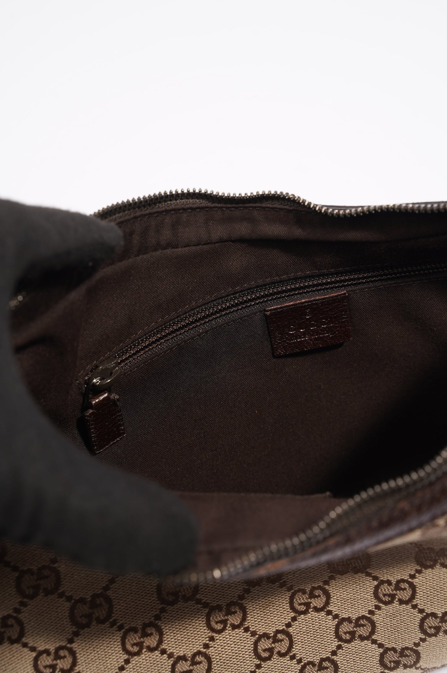 Gucci Canvas Shoulder Bag Beige