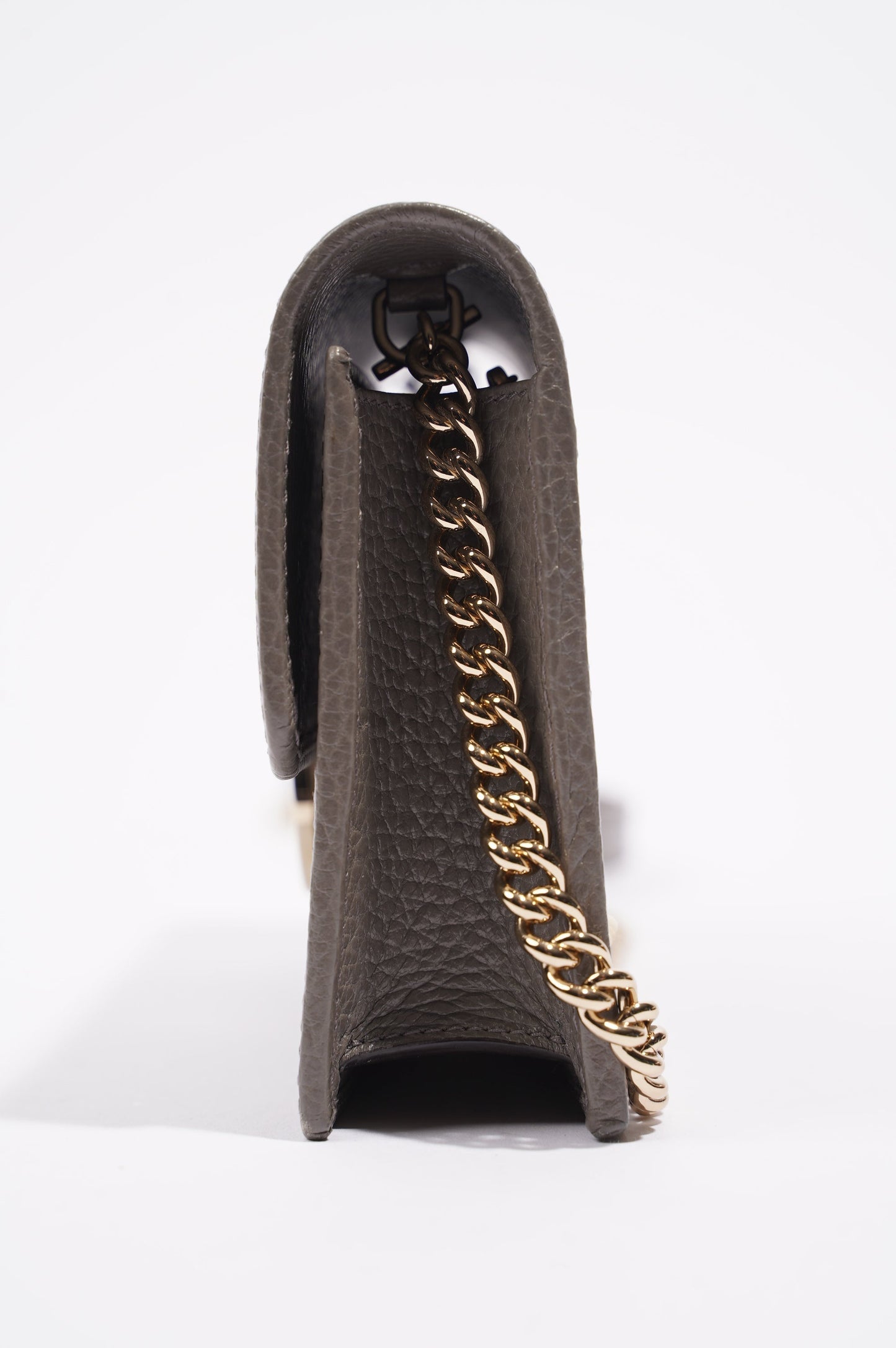 Gucci Womens Interlocking Chain Bag Grey