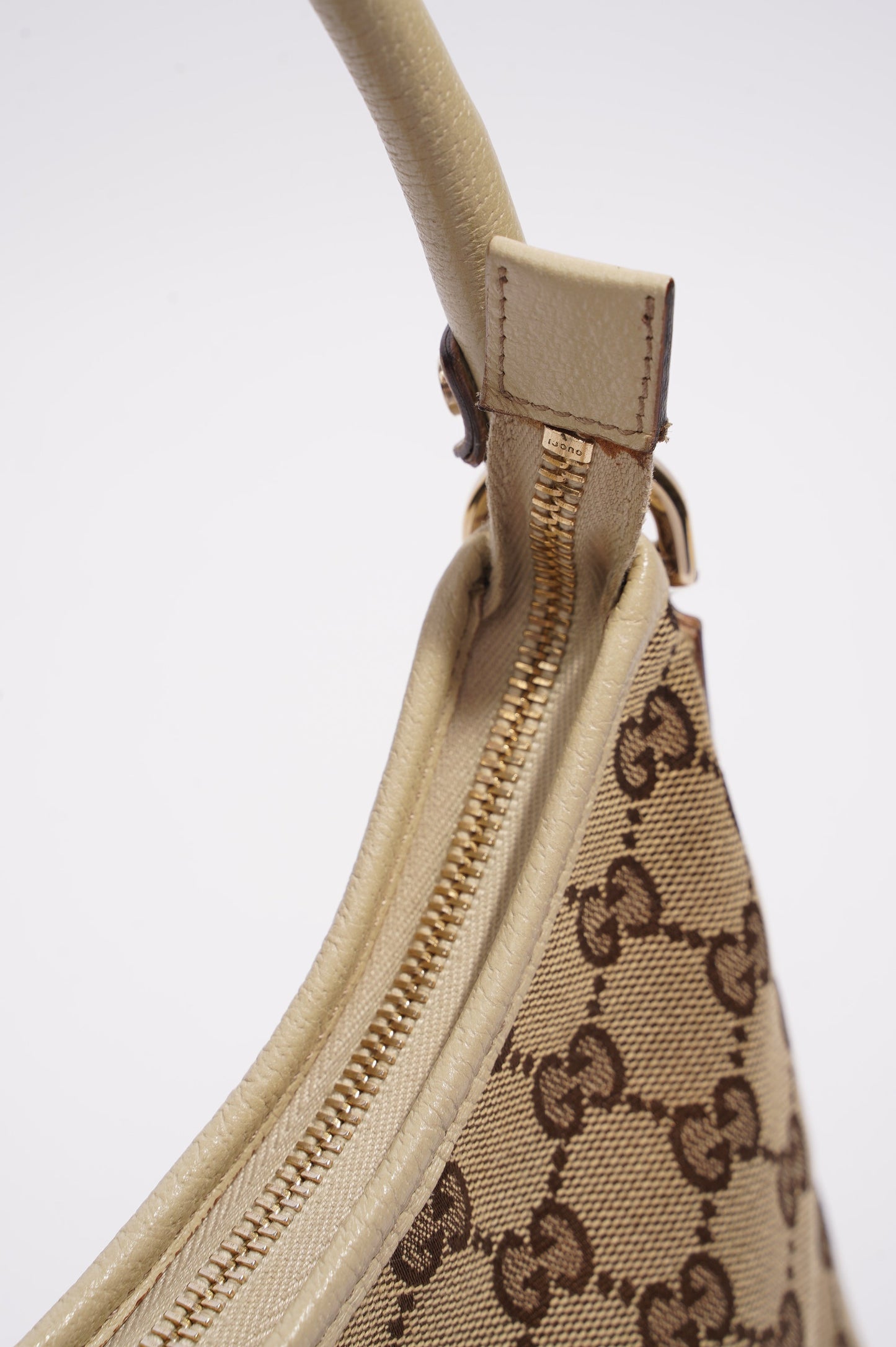 Gucci Hobo Bag Beige Canvas